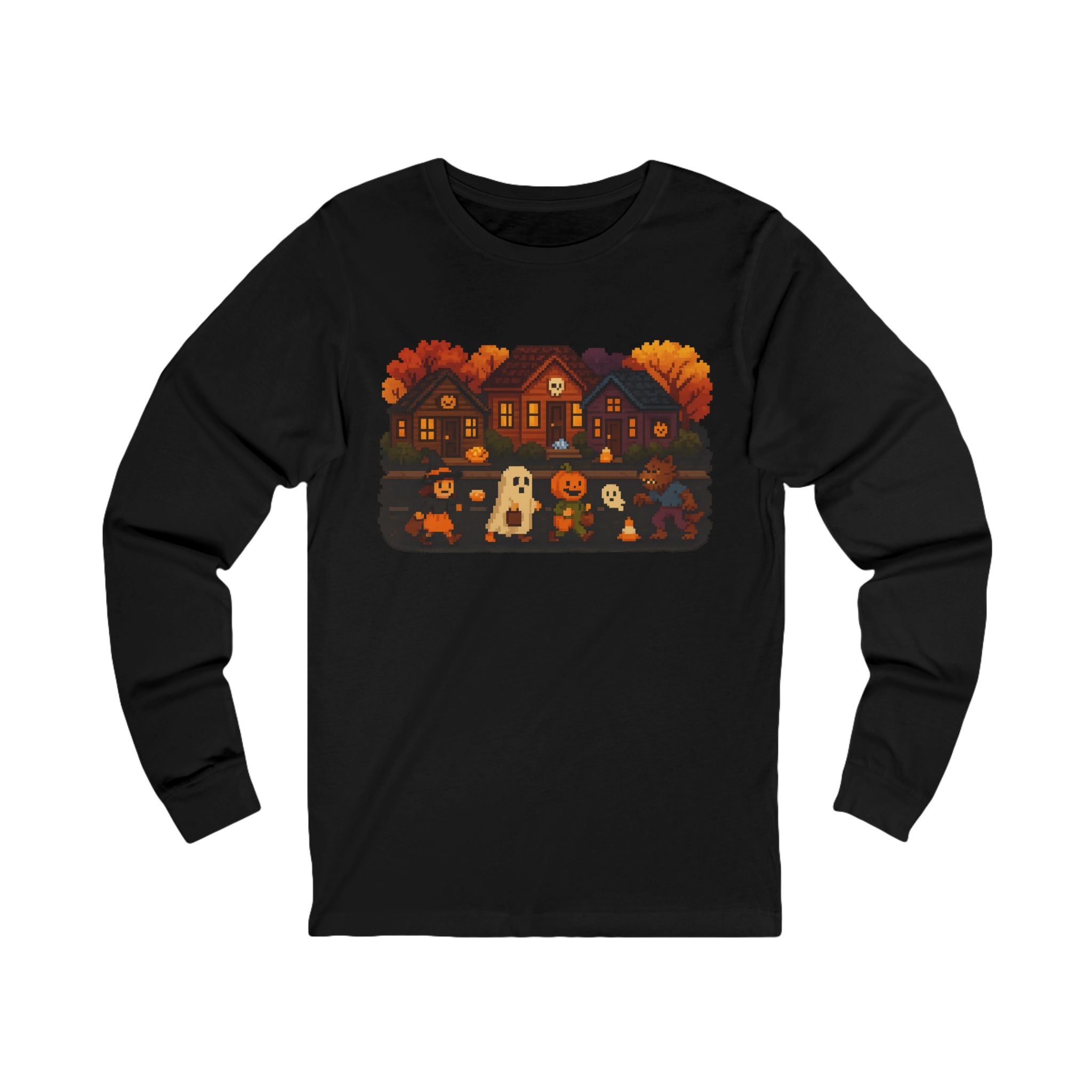 Halloween T-Shirt with Festive Design, Vintage Video Game, Halloween, Fall Tee for Adults