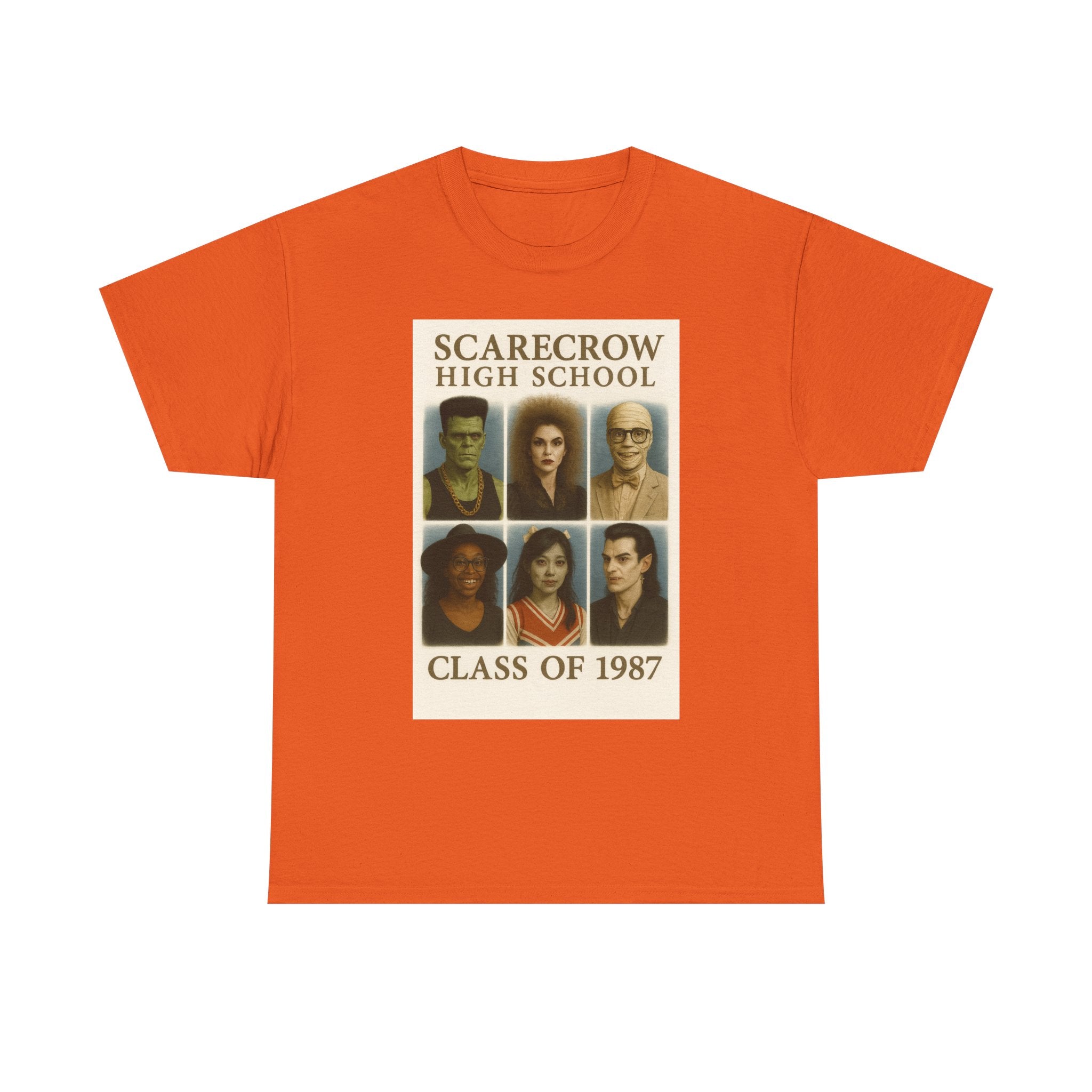 Scarecrow High School T-Shirt, Class of 1987 Tee, Halloween Apparel, Unisex Cotton Tee, Nostalgia, Vintage School Spirit Shirt