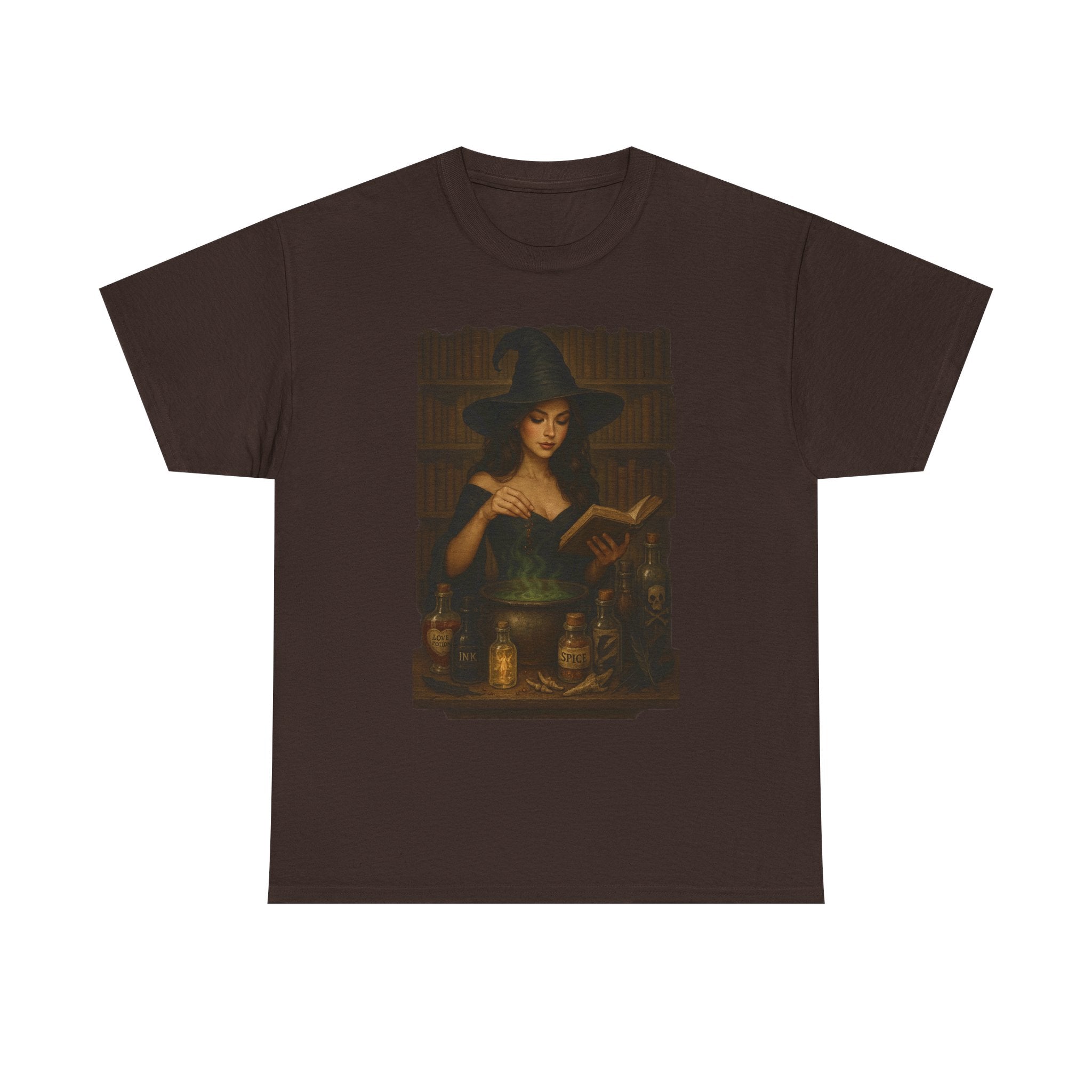 Witchy Reading Tee, Halloween Gift, Unisex T-Shirt, Book Lover Apparel, Magical Vibe, Spooky Season Fashion