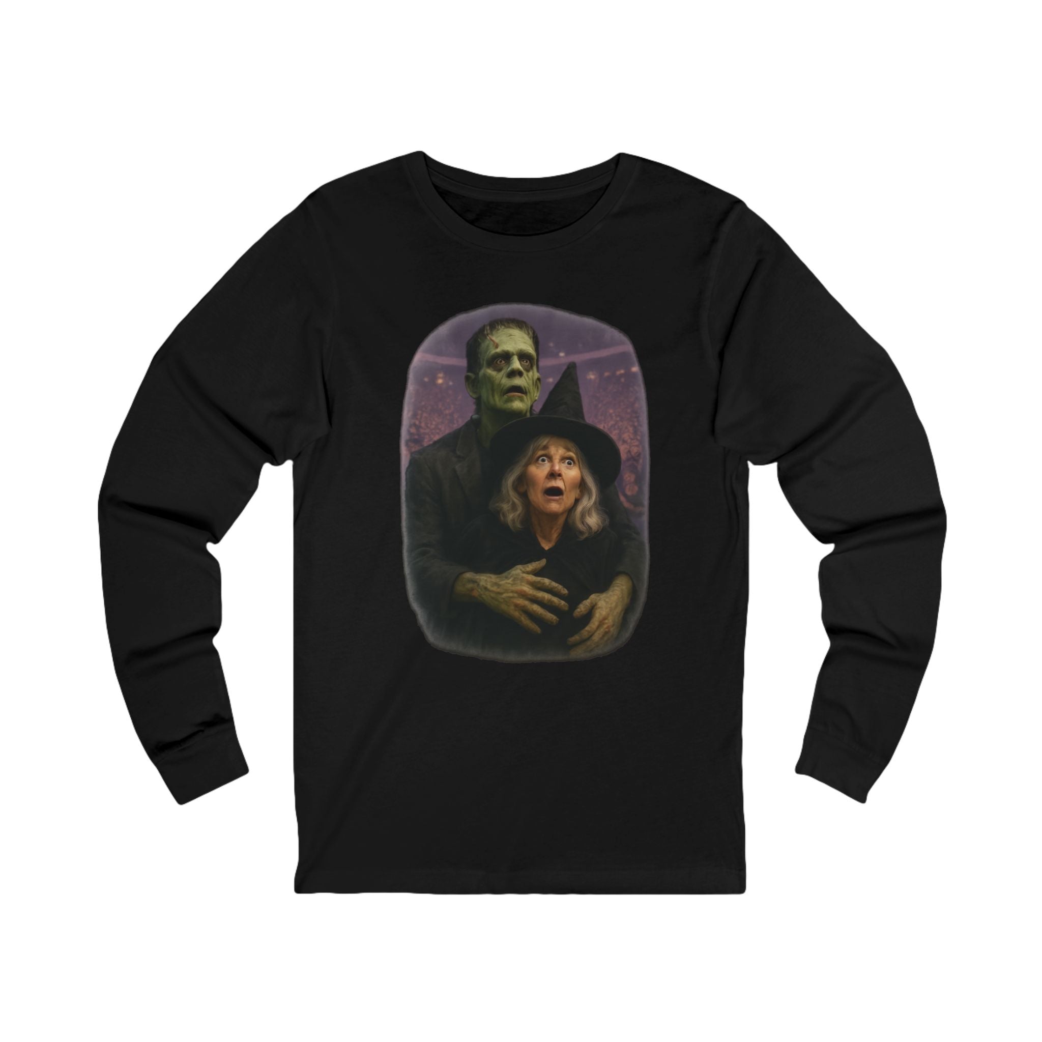 Halloween Kiss Cam Concert, Trendy Meme Adult Long Sleeve T-shirt