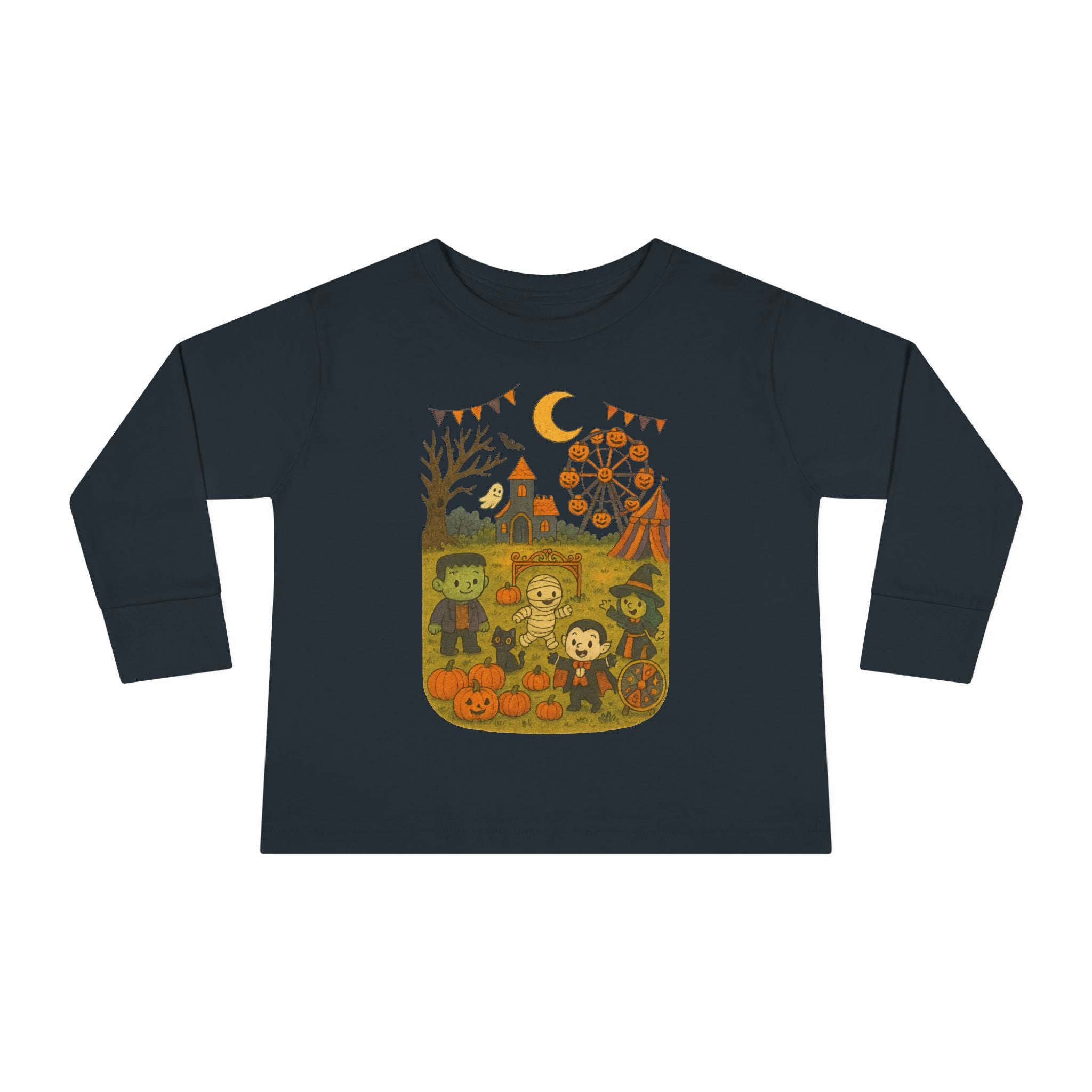 Toddler Halloween Long Sleeve Tee, Cute Toddler Shirt, Kids Fall Apparel, Halloween Outfit, Toddler Costume Top