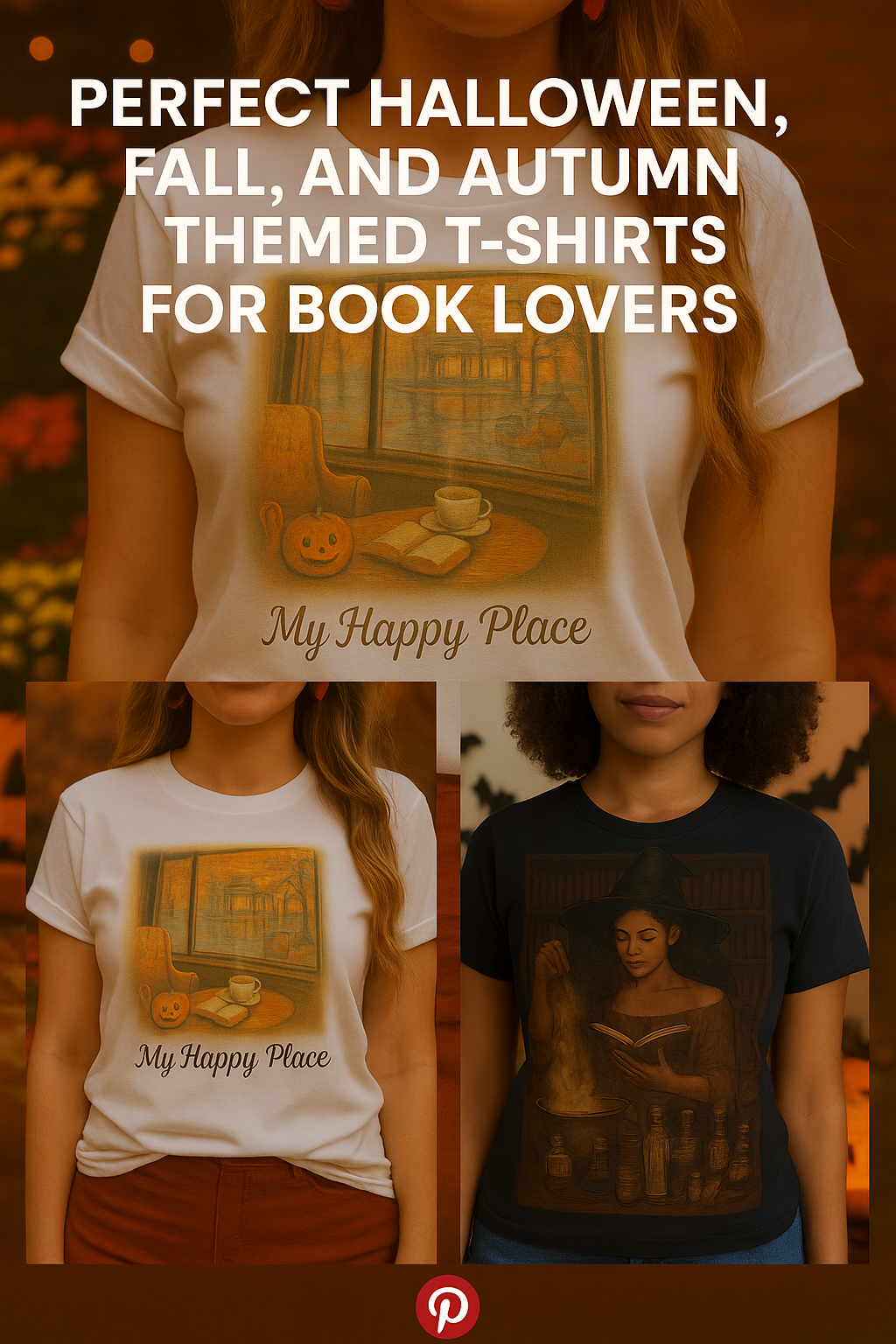 Perfect Halloween, Fall, and Autumn-Themed T-Shirts for Fantasy and Romance Book Lovers