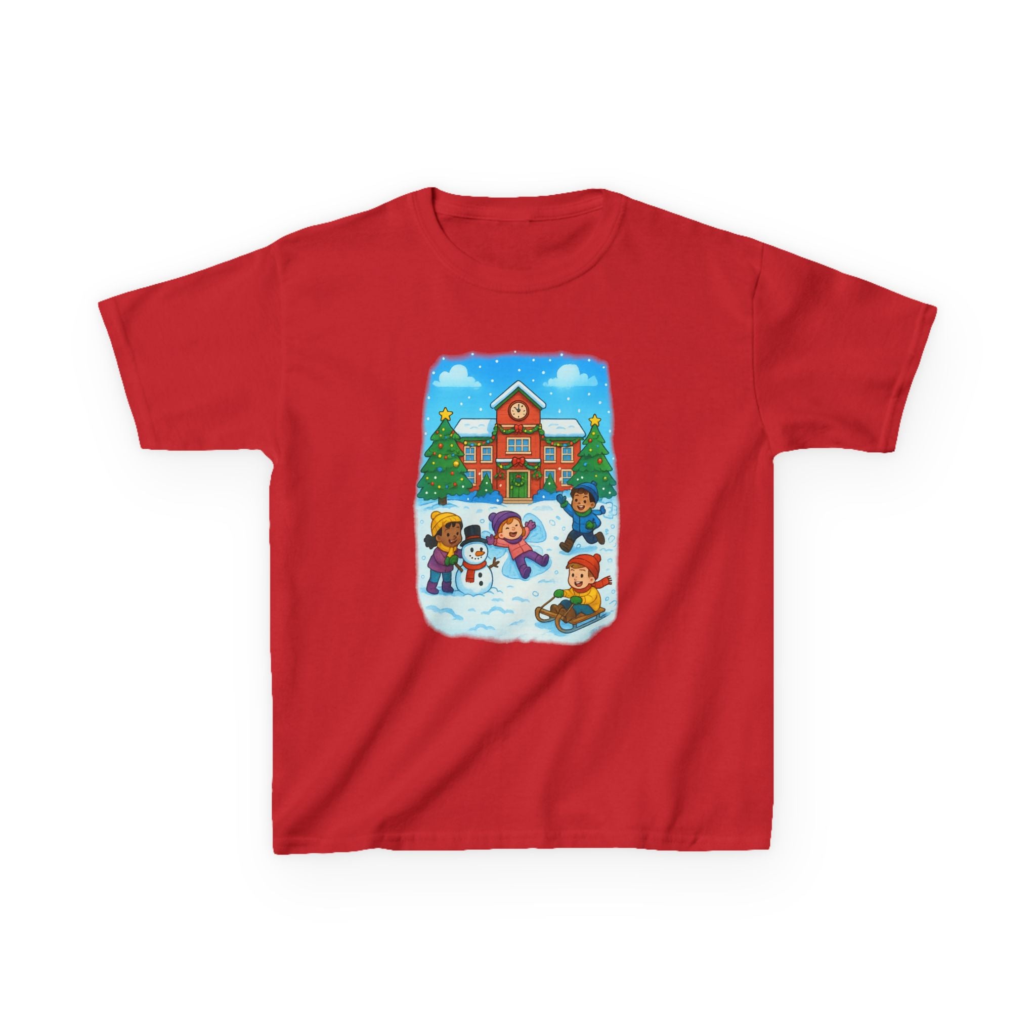 Winter Wonderland Holidays School Recess Kids T-Shirt