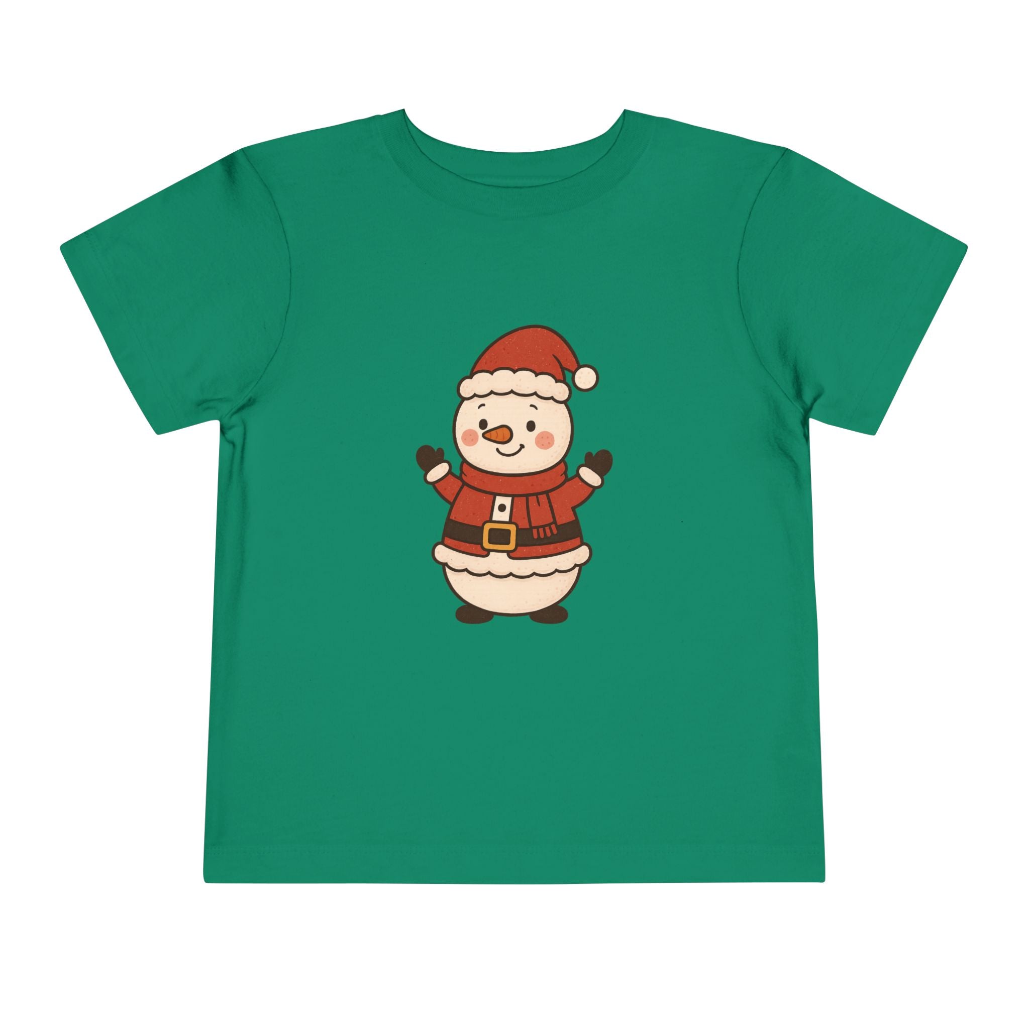 Toddler T-Shirt Santa Snowman Christmas Tee for Kids