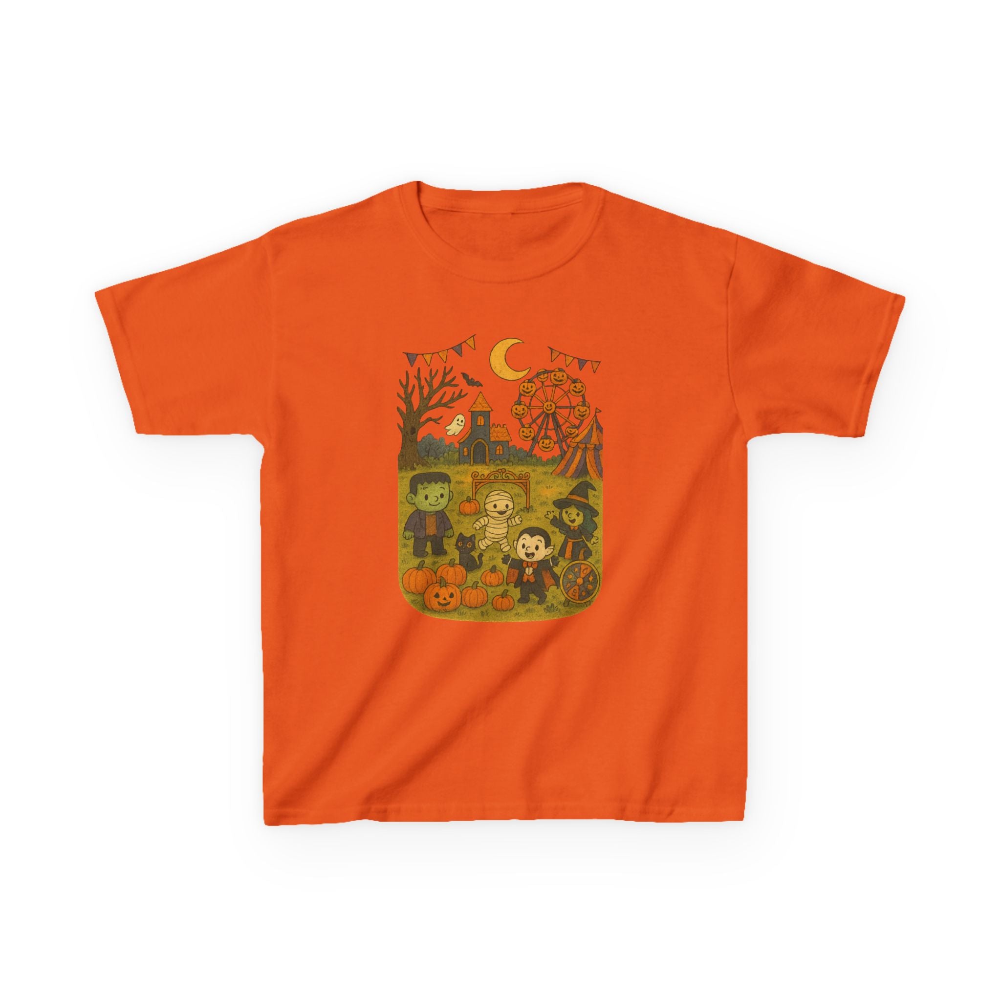 Halloween Kids Tee, Cute Autumn T-Shirt, Fall Festival Shirt, Trick or Treat Clothing, Kids Halloween Party Outfit