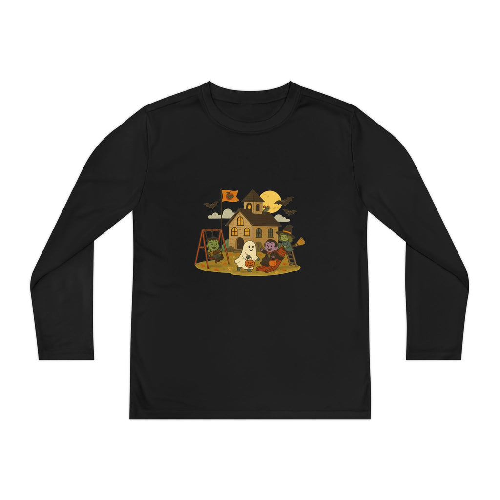 Youth Long Sleeve Adventure Tee, Kids Outdoor T-Shirt, Playtime Shirt, Gift for Boys & Girls, Fall Fashion, Halloween Party Wear