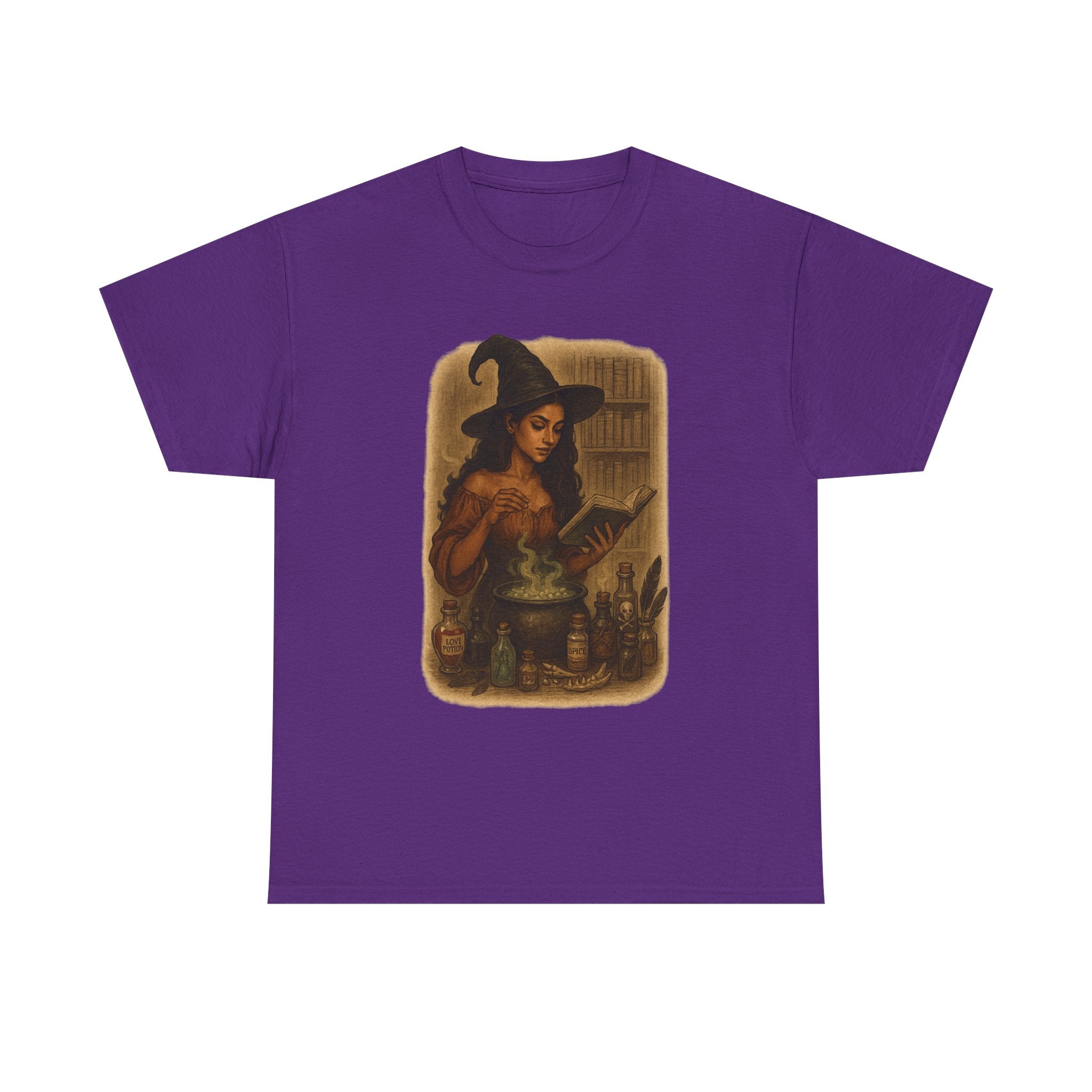 Witchy Heavy Cotton Tee, Witch T-Shirt, Halloween Apparel, Dark Romance Book