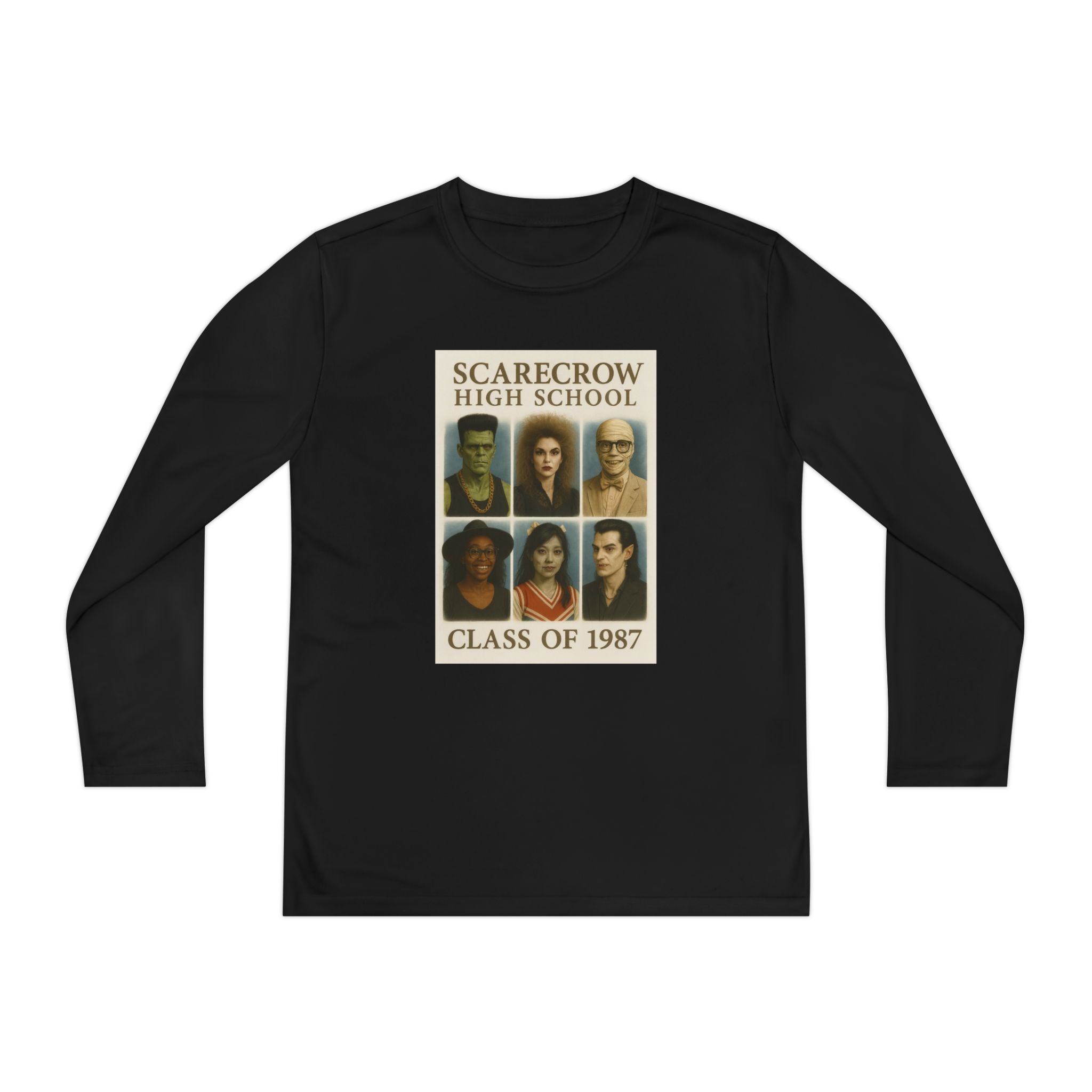 Scarecrow High School Class of 1987 Youth Long Sleeve Tee, School Spirit Apparel, Unique Gift Idea