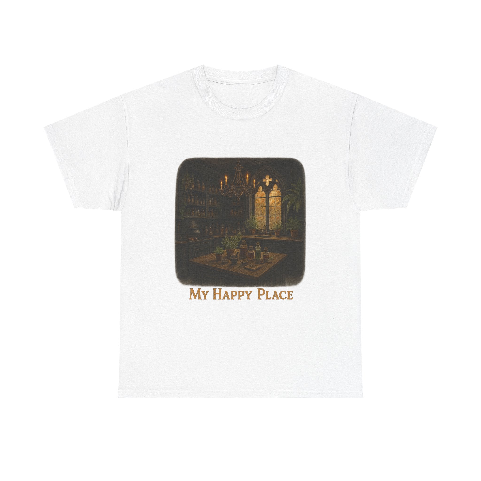 Cozy Sanctuary Tee - My Happy Place Shirt, Unisex Cotton T-Shirt, Casual Wear, Gift for Book Lovers, Vintage Style Tee