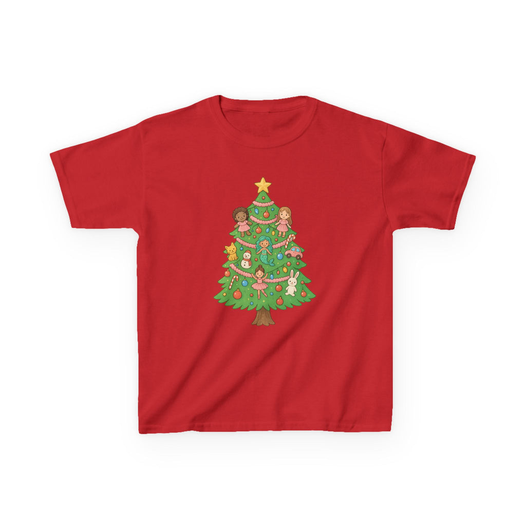 Christmas Tree Girls Toys Festive Holiday Kids T-Shirt