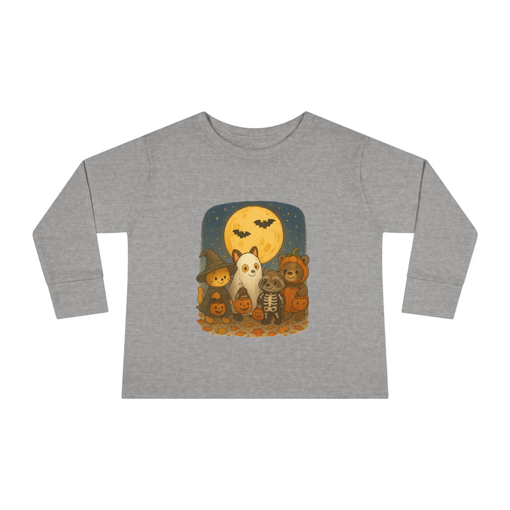 Adorable Toddler Long Sleeve Halloween Tee, Cute Fall Outfit, Pumpkin, Ghost, Autumn Apparel