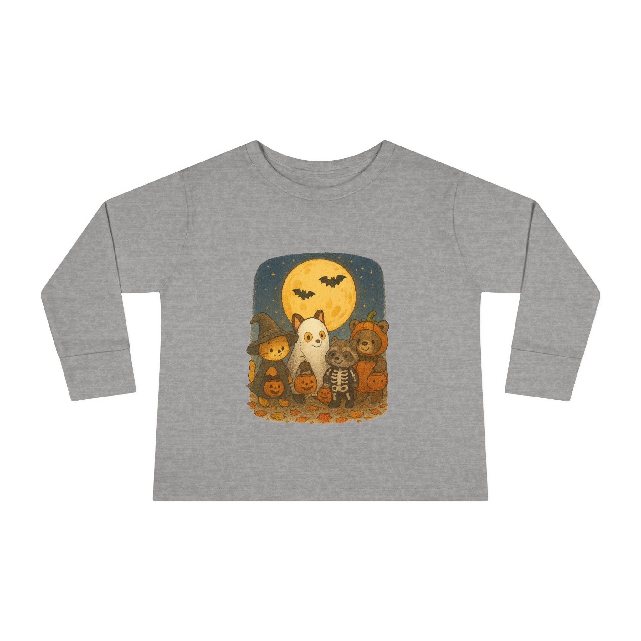 Adorable Toddler Long Sleeve Halloween Tee, Cute Fall Outfit, Pumpkin, Ghost, Autumn Apparel