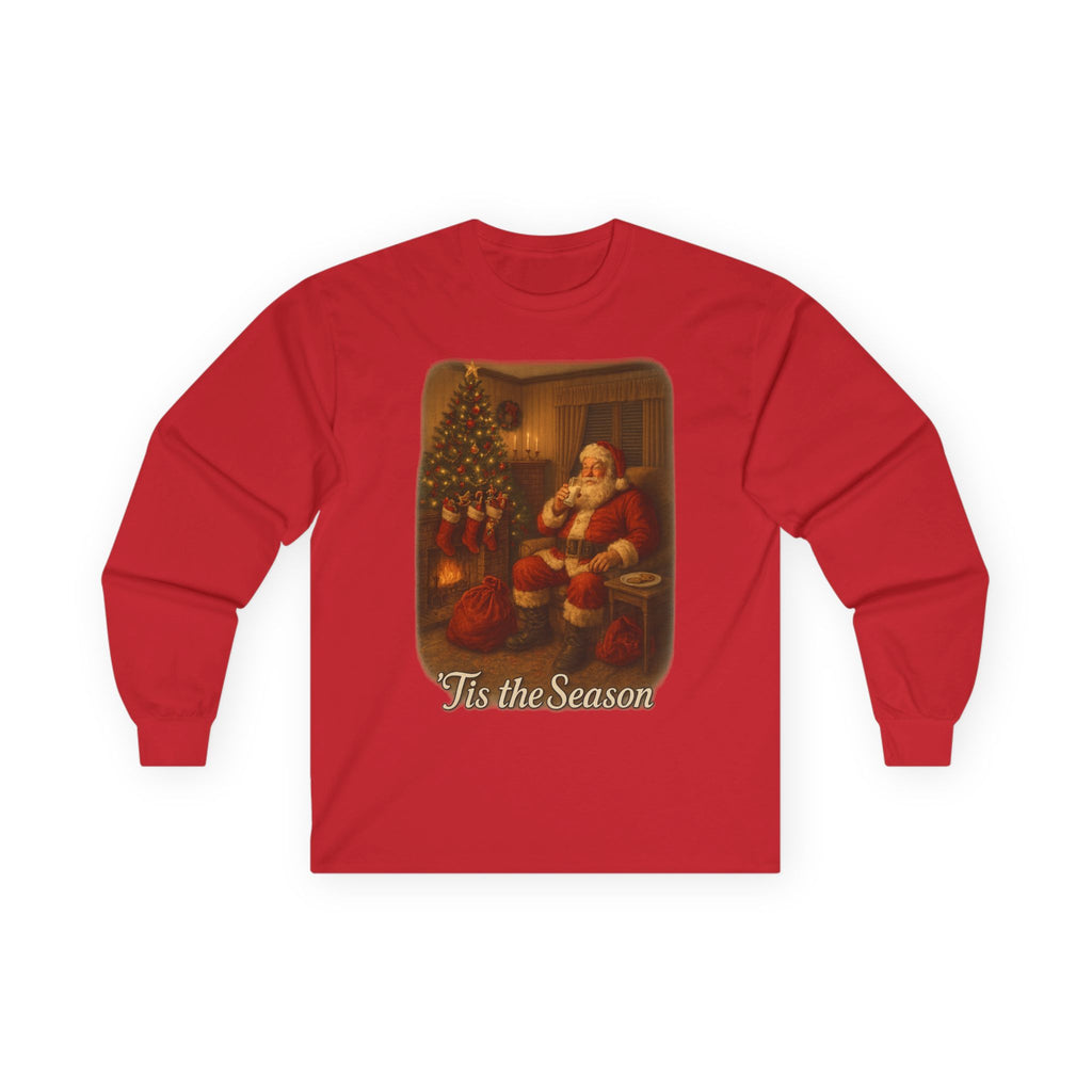 Vintage Nostalgic Christmas Santa Clause Long Sleeve Tee