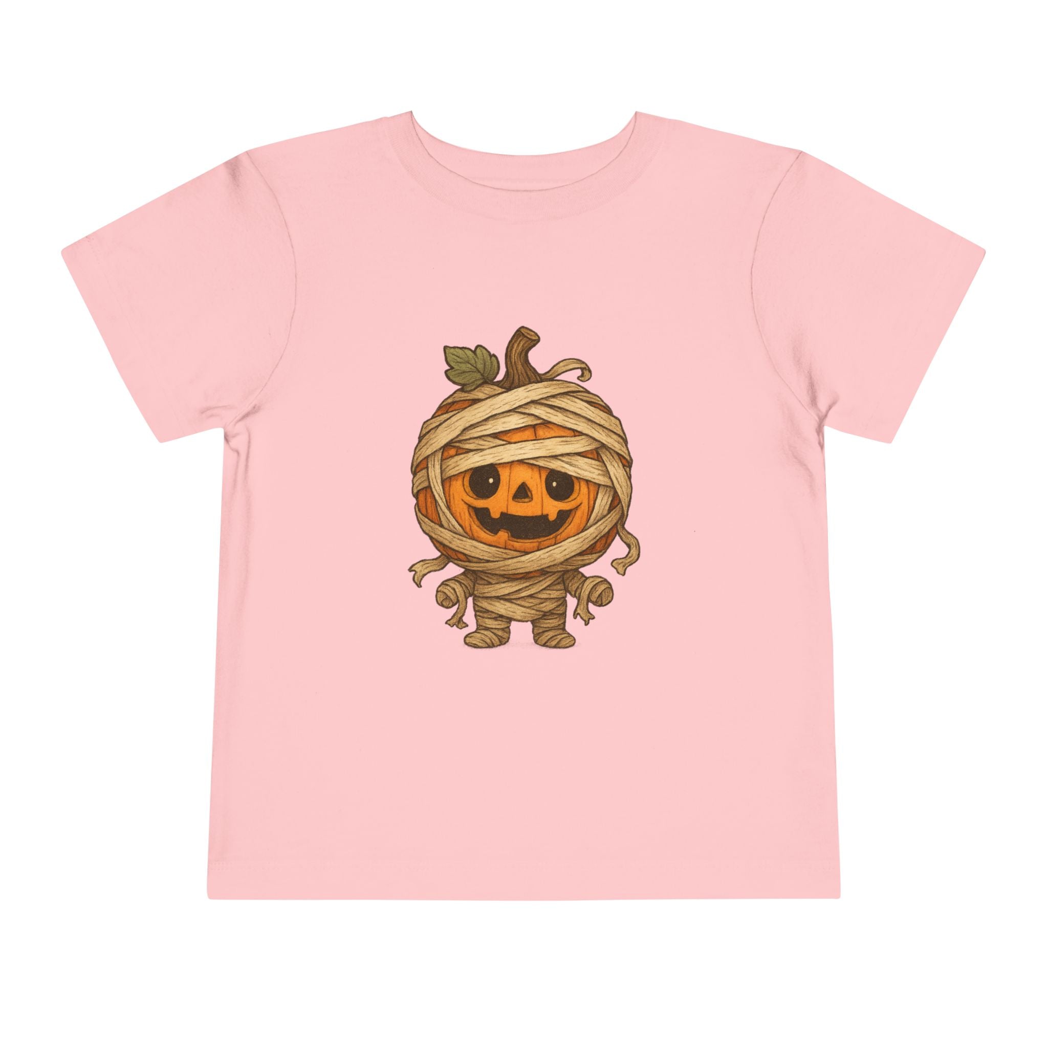 Halloween Mummy Pumpkin Toddler Tee, Cute Halloween Shirt, Fall Kids Clothing