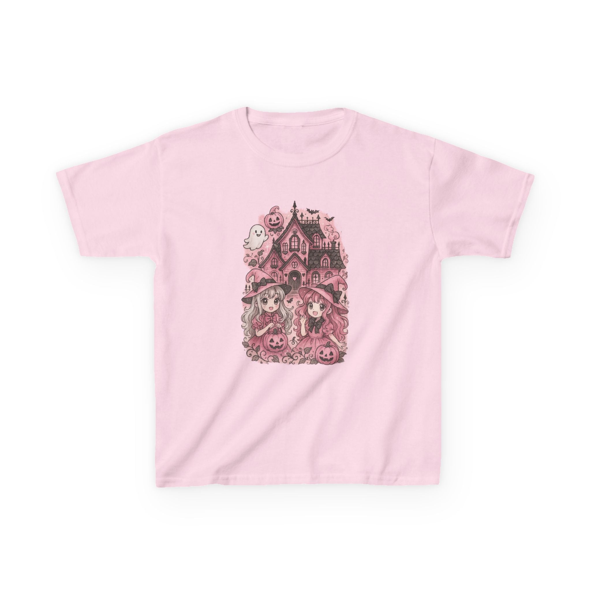 Anime Cartoon, Whimsical Halloween Kids Tee, Cute Cartoon T-Shirt,