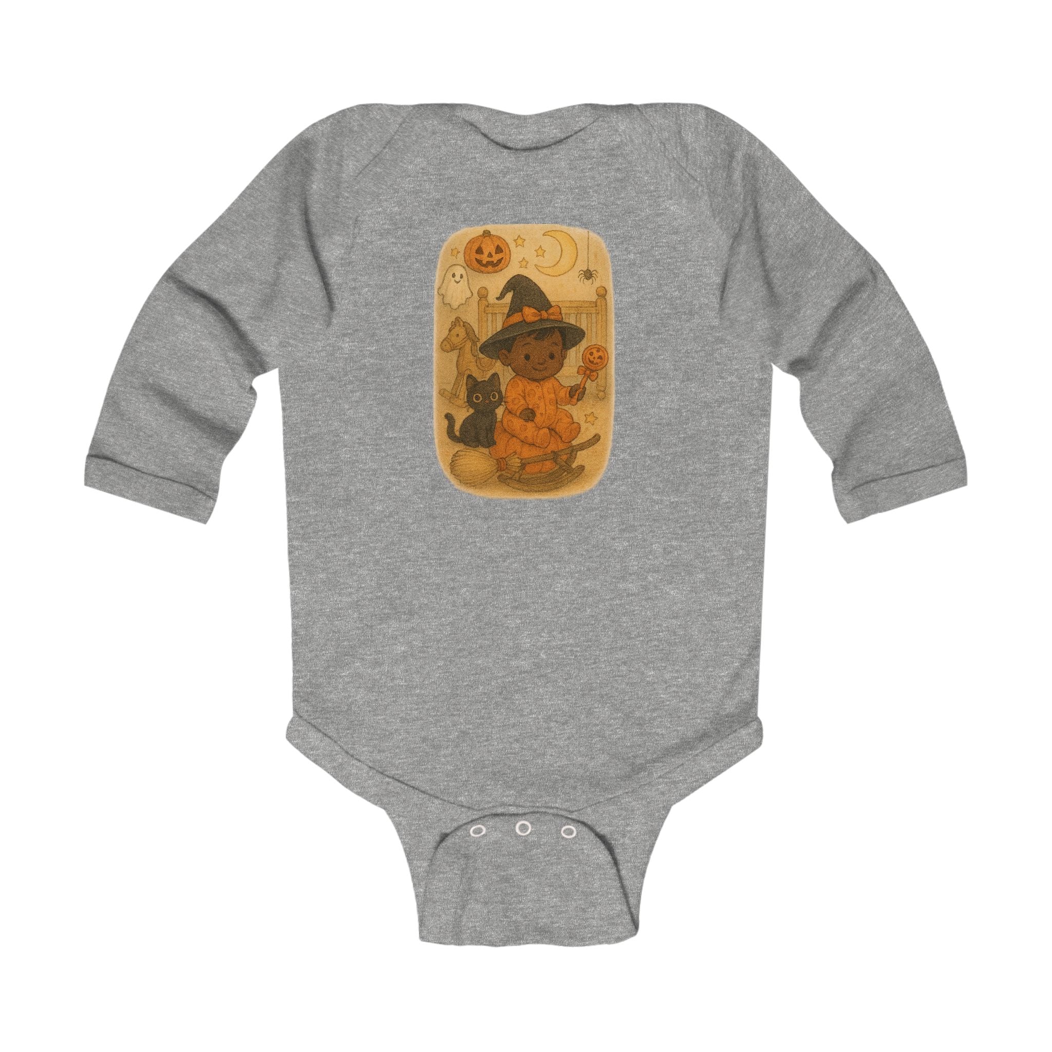 Adorable Halloween Infant Bodysuit, Long Sleeve Baby Shirt, Cute Costume Outfit, Baby Halloween Clothes