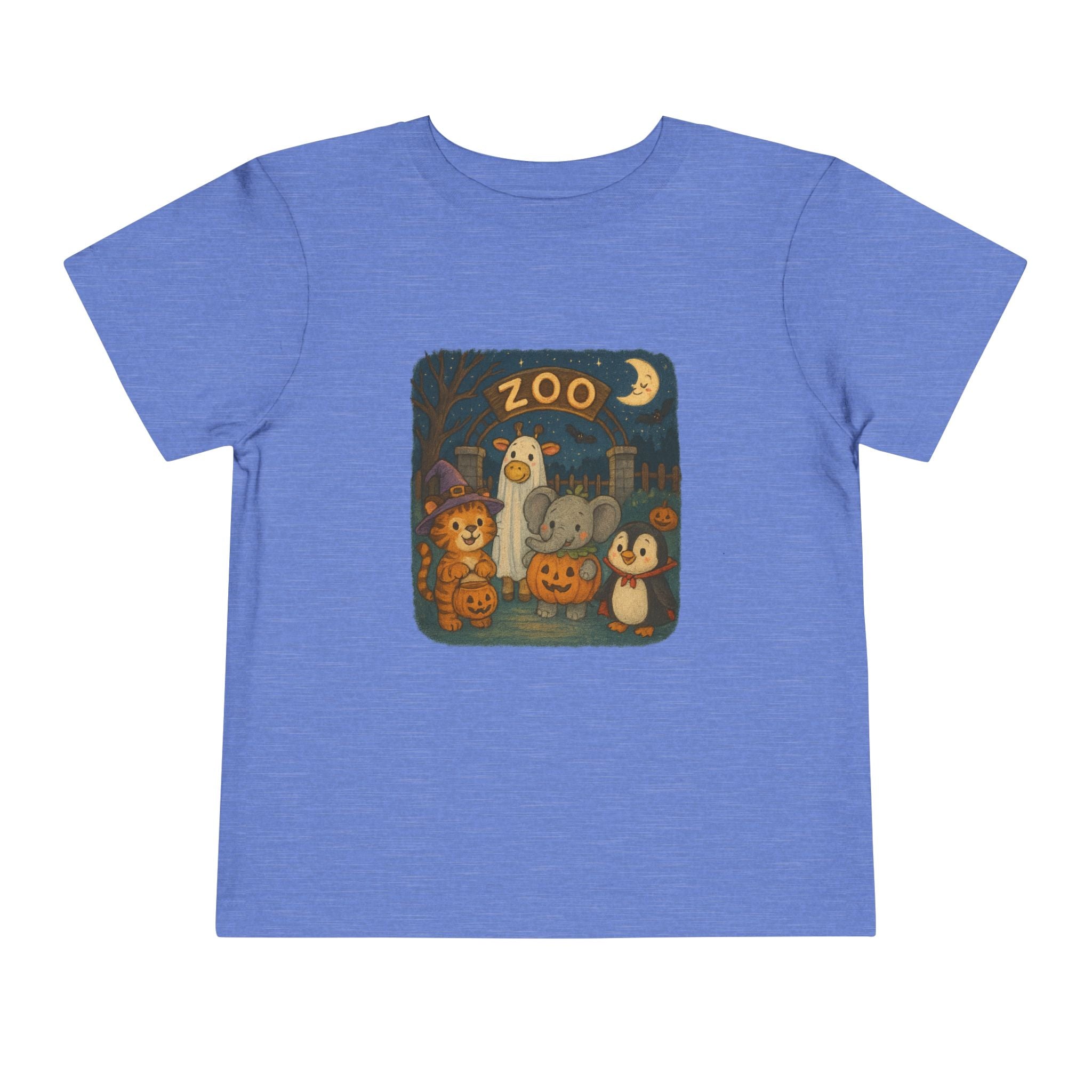 Toddler Zoo-Themed Short Sleeve Tee, Cute Animal Graphic T-Shirt for Kids, Parties, Toddler Gift
