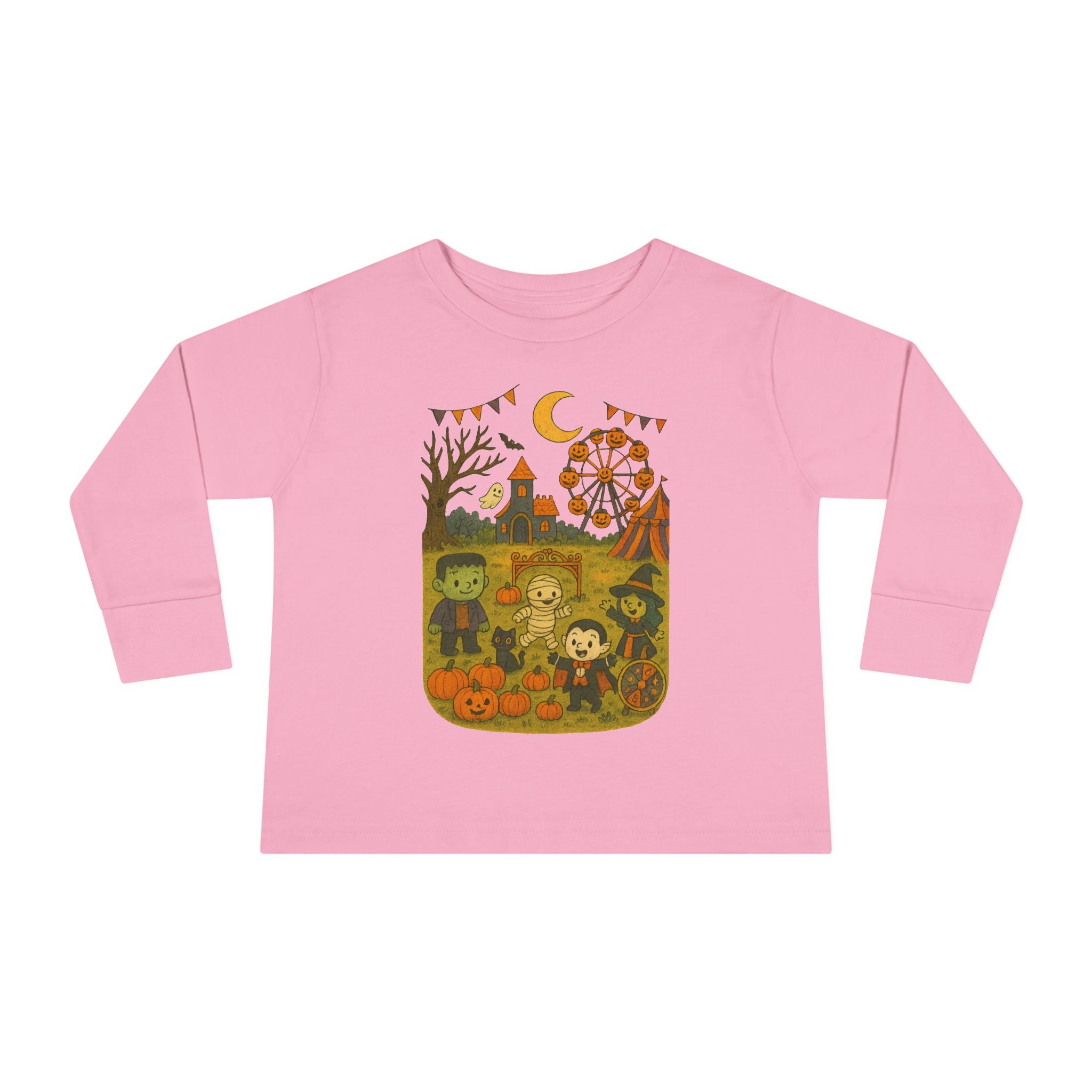 Toddler Halloween Long Sleeve Tee, Cute Toddler Shirt, Kids Fall Apparel, Halloween Outfit, Toddler Costume Top