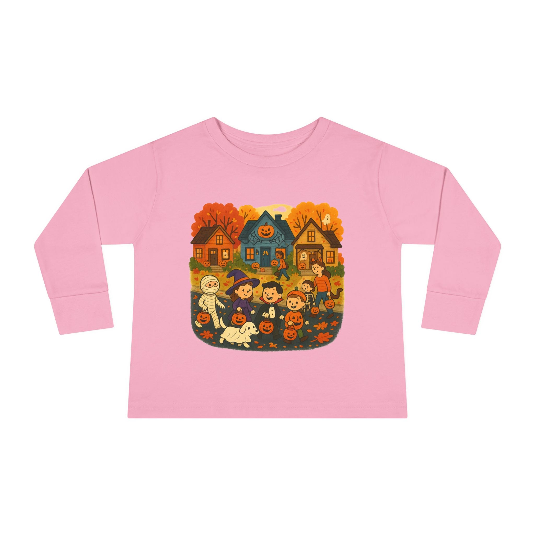 Halloween Toddler Long Sleeve Tee, Cute Kids Shirt, Pumpkin Tee, Fall Outfit for Kids, Cozy Halloween Clothes