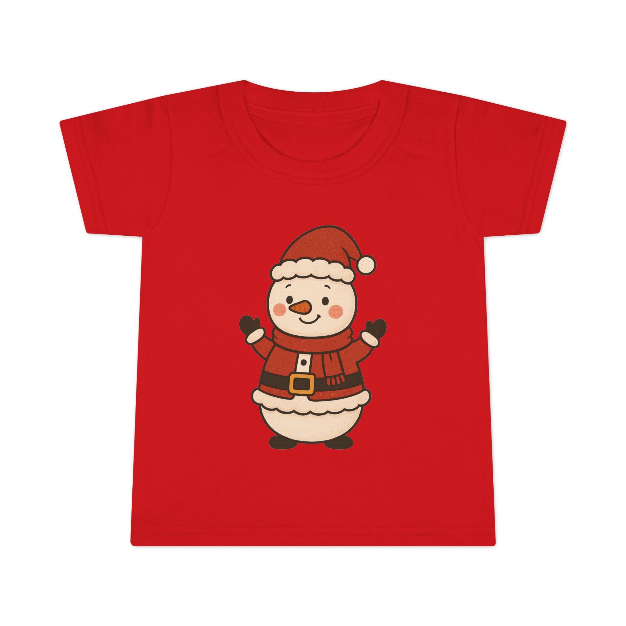 Toddler T-Shirt Santa Snowman Christmas Tee for Kids