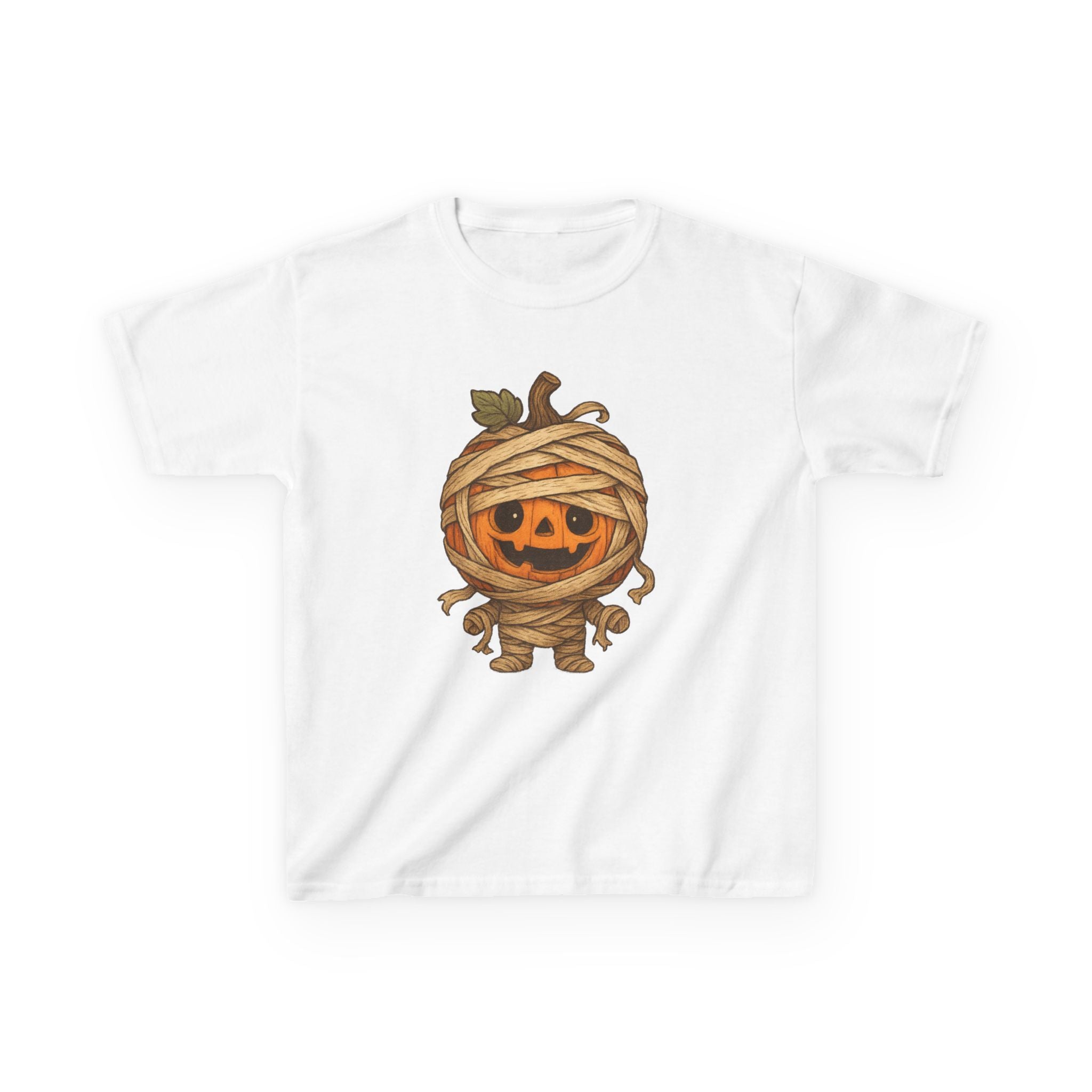 Halloween Mummy Kids Tee, Cute Halloween Shirt, Pumpkin T-Shirt, Gifts for Boys and Girls