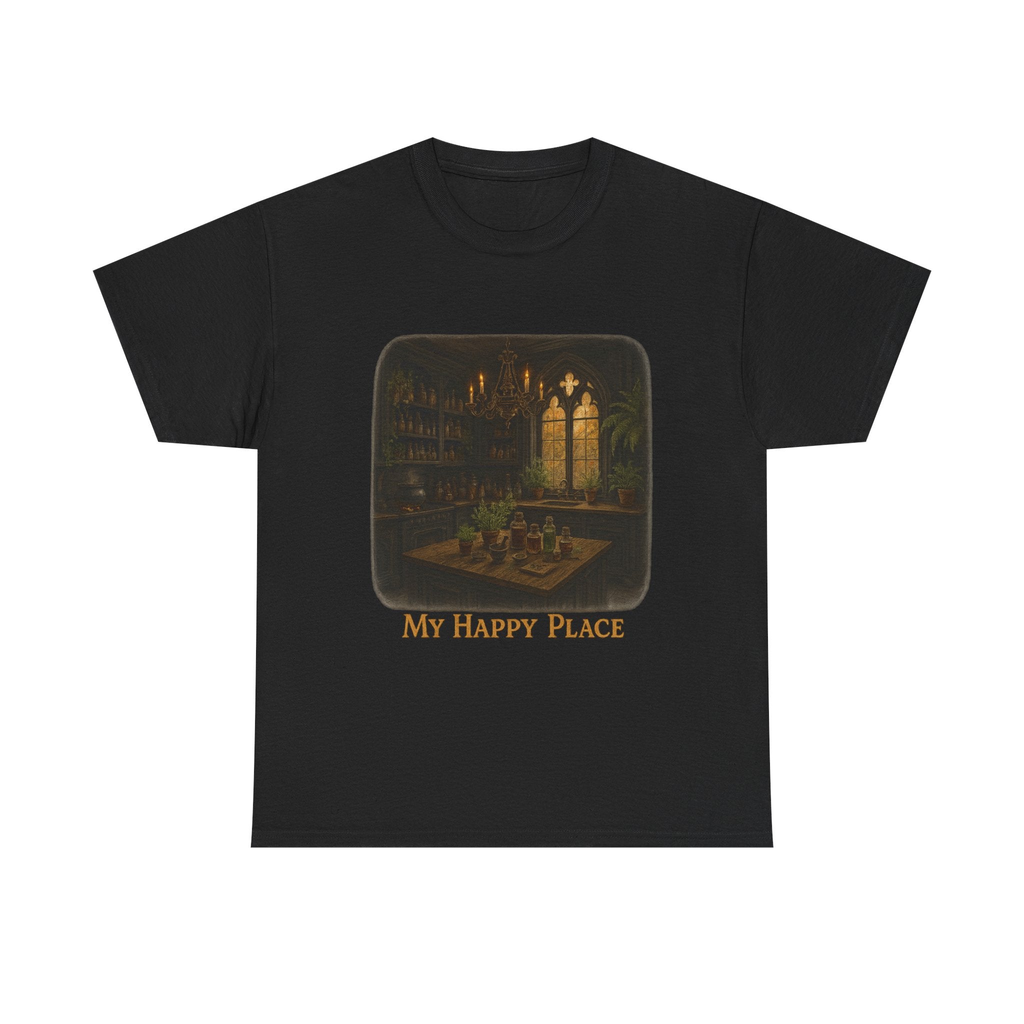 Cozy Sanctuary Tee - My Happy Place Shirt, Unisex Cotton T-Shirt, Casual Wear, Gift for Book Lovers, Vintage Style Tee