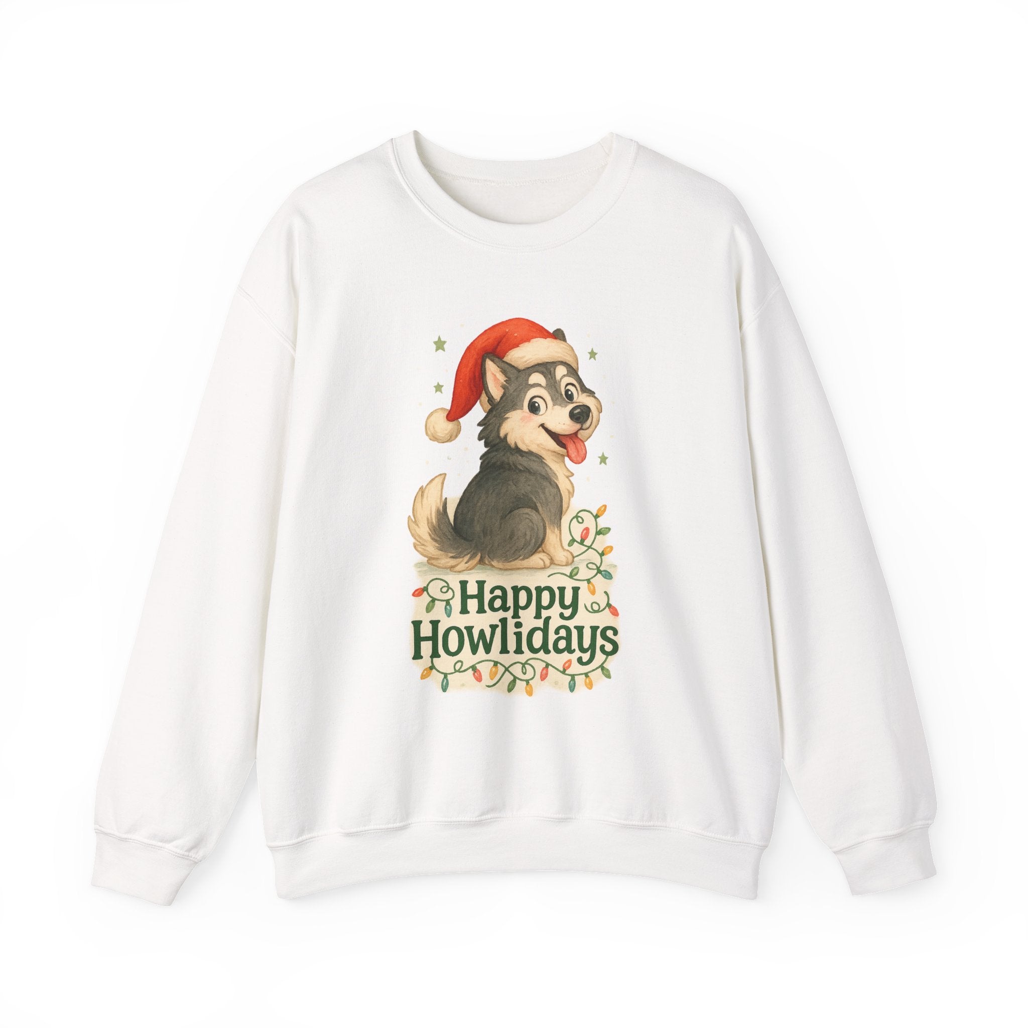 Happy Howlidays Husky Dog Christmas Sweatshirt