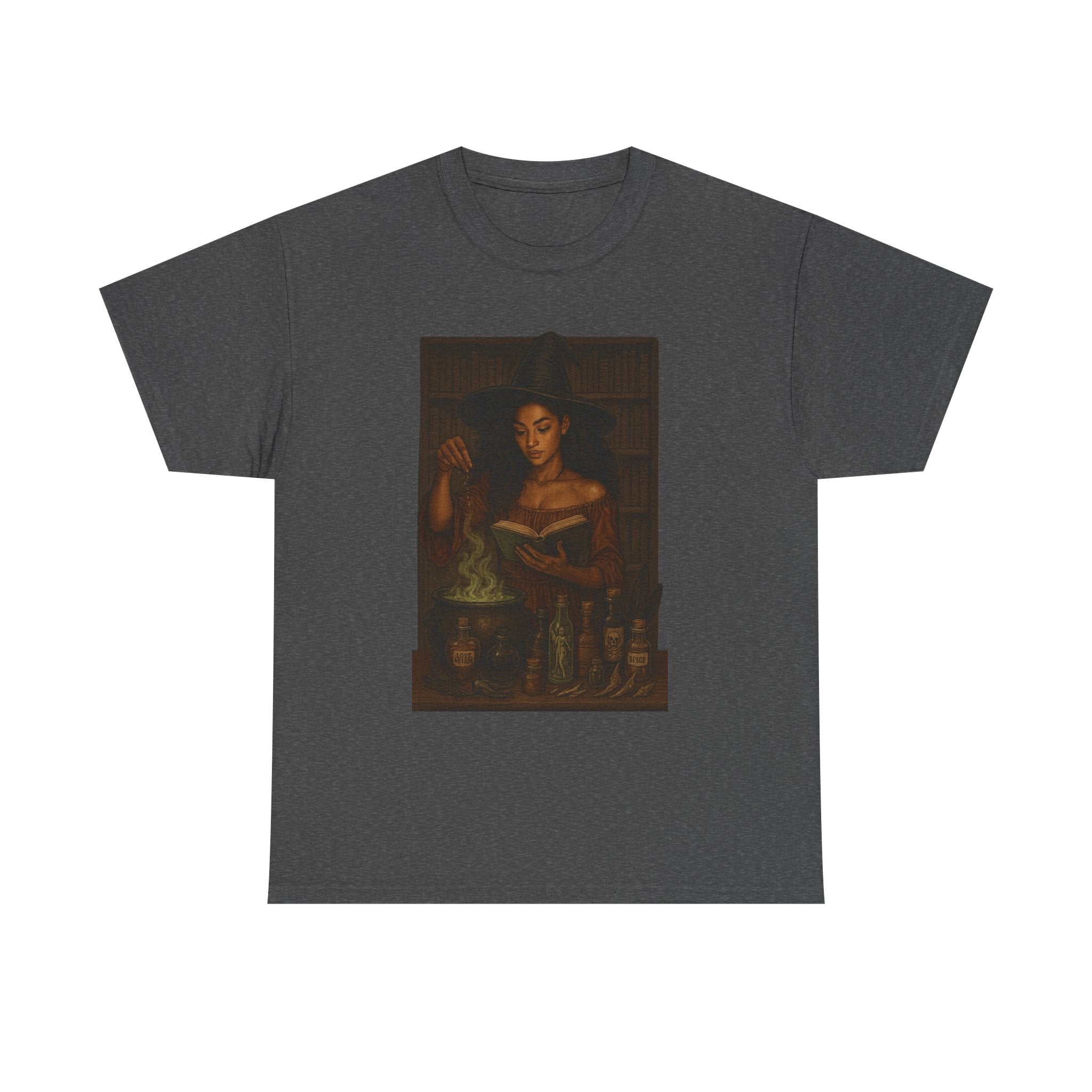 Alchemy-Themed Unisex Heavy Cotton Tee, Vintage Aesthetic Shirt, Dark Romance Book, Witchcraft Apparel