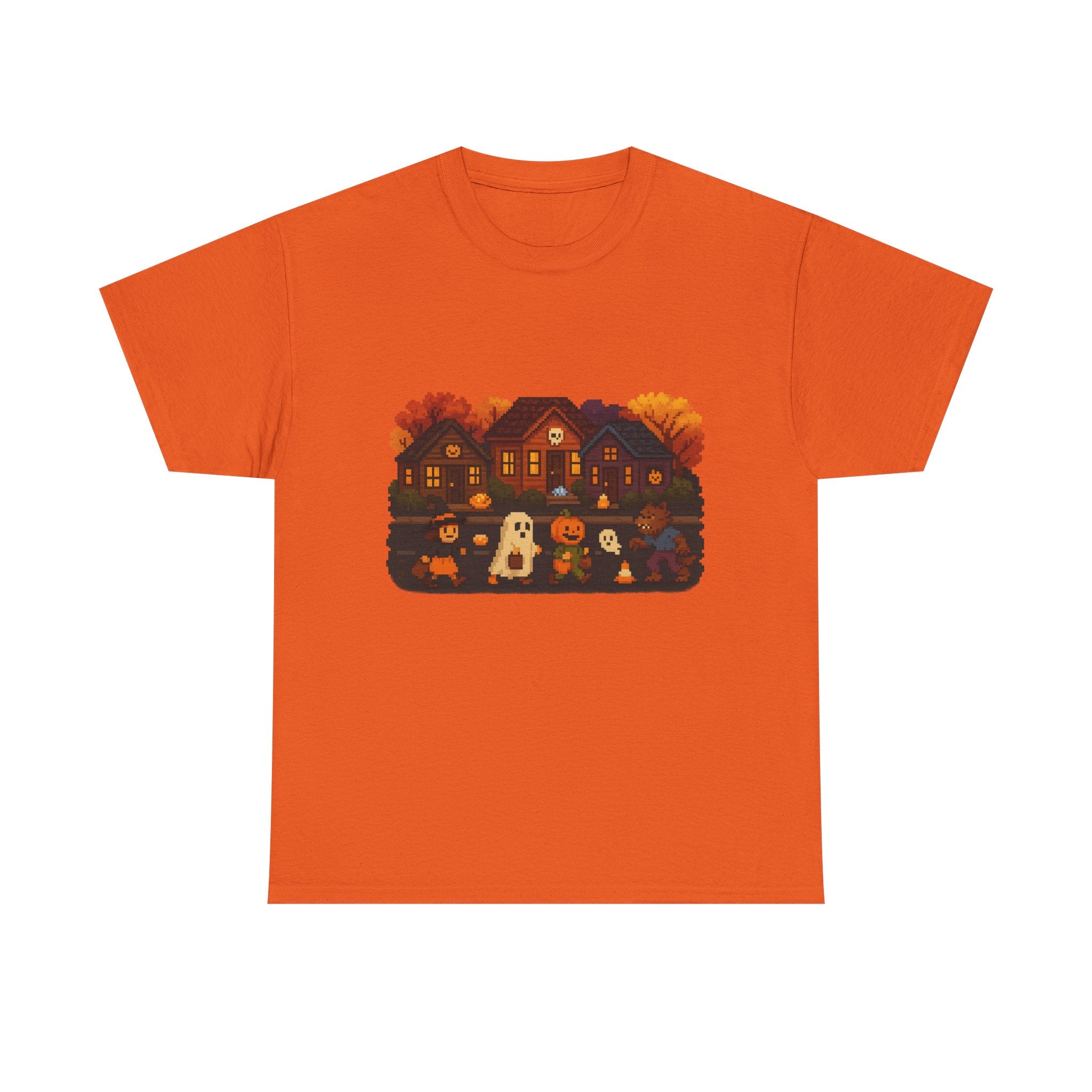 Cozy Halloween T-Shirt with Festive Design, Vintage Video Game, Halloween, Fall Tee for Adults