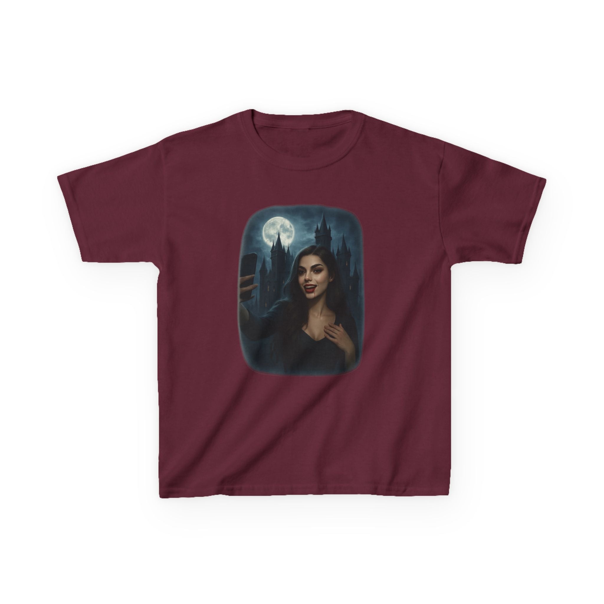 Influencer, Instagram Selfie Vampire, Kids Tee Shirt, Halloween Apparel, Gift for Kids