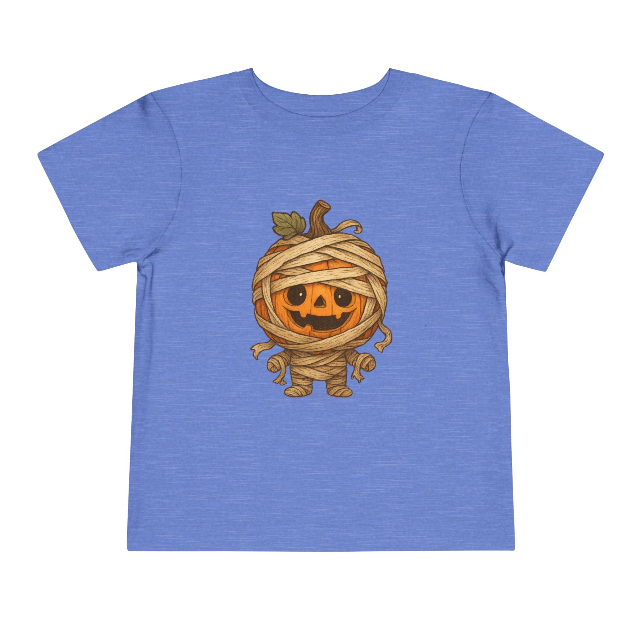 Halloween Mummy Pumpkin Toddler Tee, Cute Halloween Shirt, Fall Kids Clothing