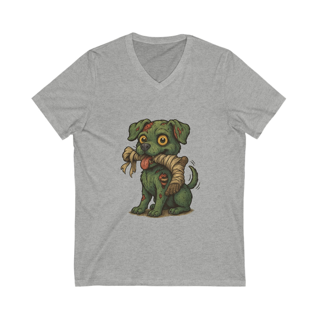 Cute Dog Graphic Tee, Unisex Pet Lover Shirt, Gift for Dog Owners, Casual V-Neck T-Shirt, Funny Animal Tee