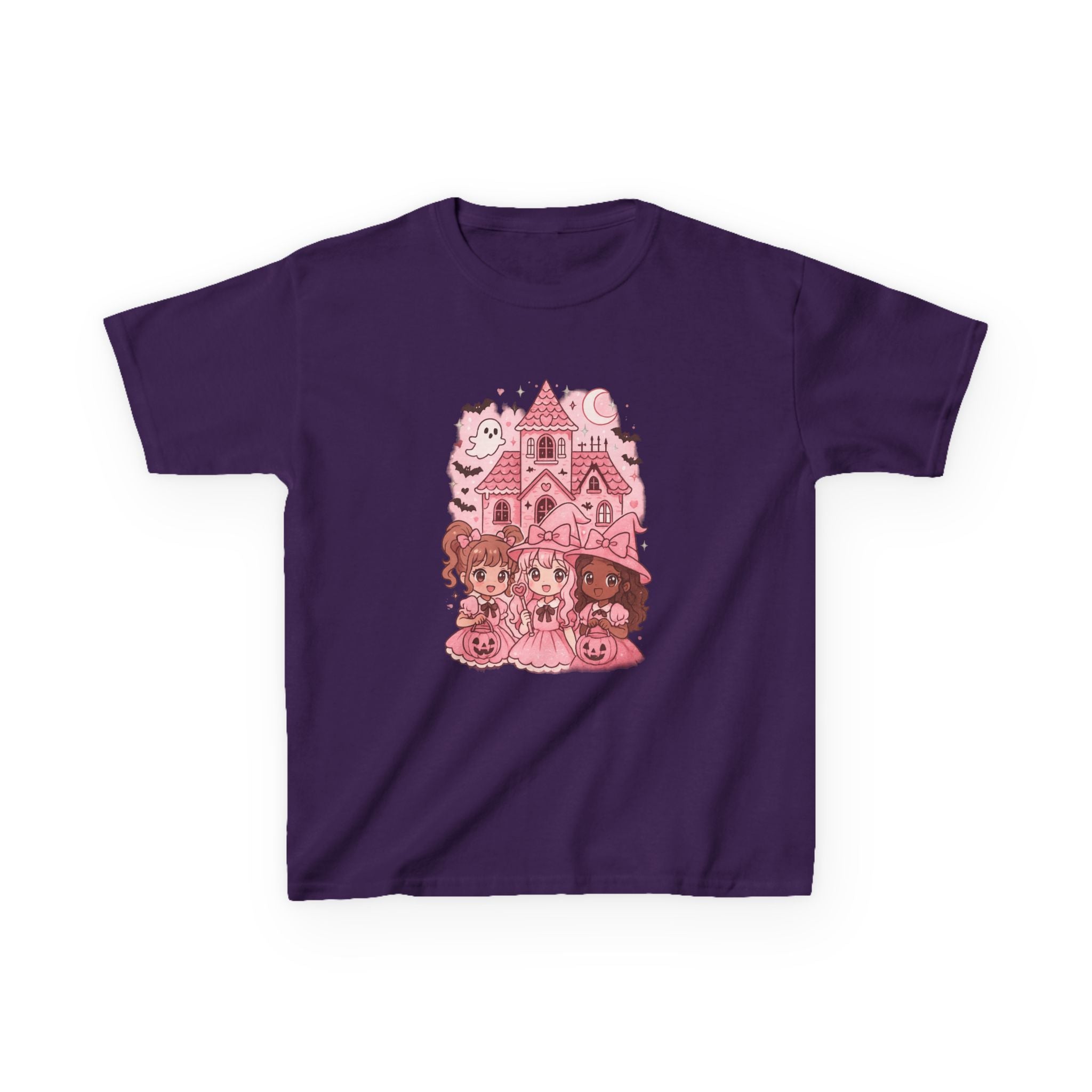 Anime Cartoon Cute Halloween Kids Tee | Girly Fun Shirt for Children