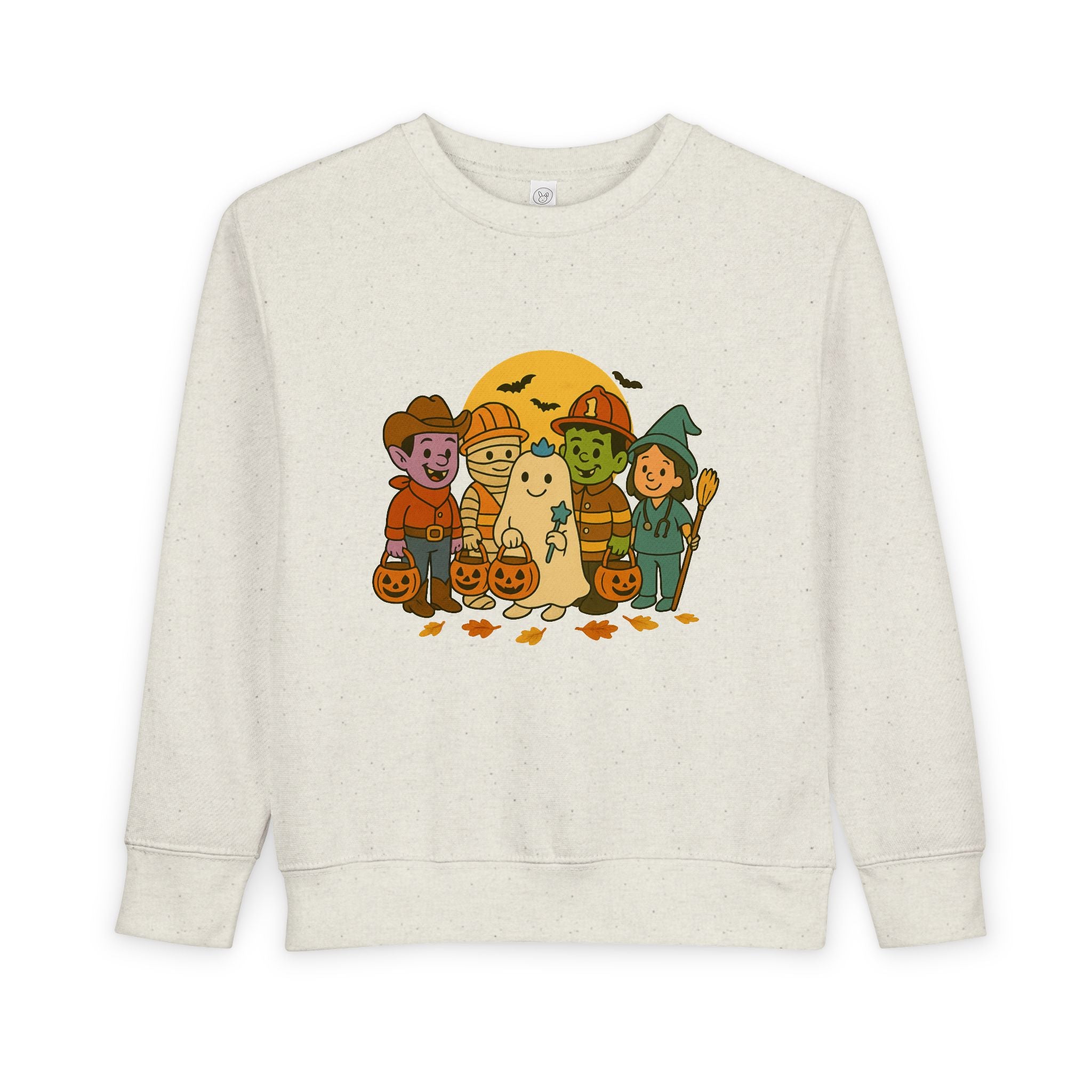 Toddler Halloween Sweatshirt, Cute Kids Ghost Design, Perfect for Pumpkin Picking