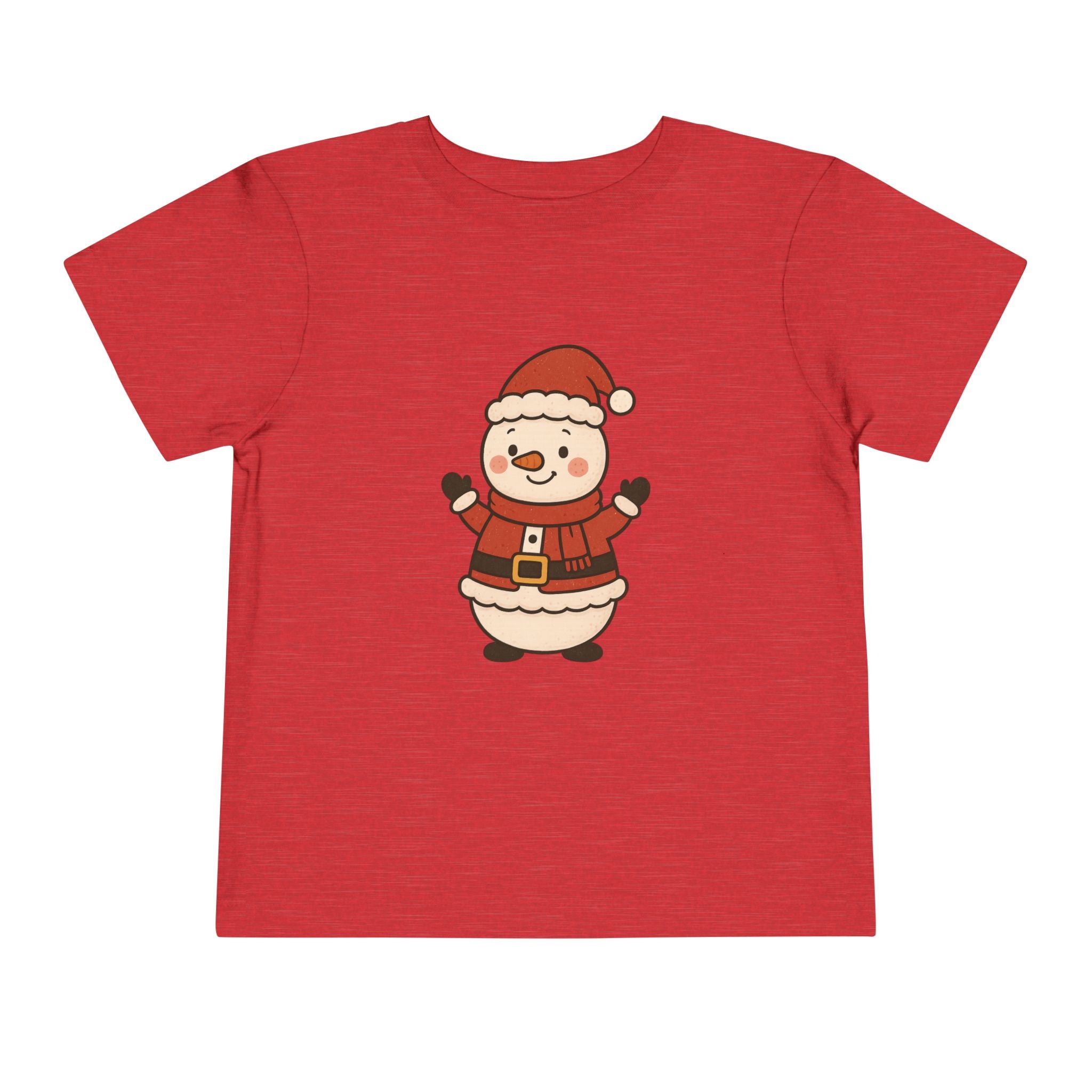 Toddler T-Shirt Santa Snowman Christmas Tee for Kids