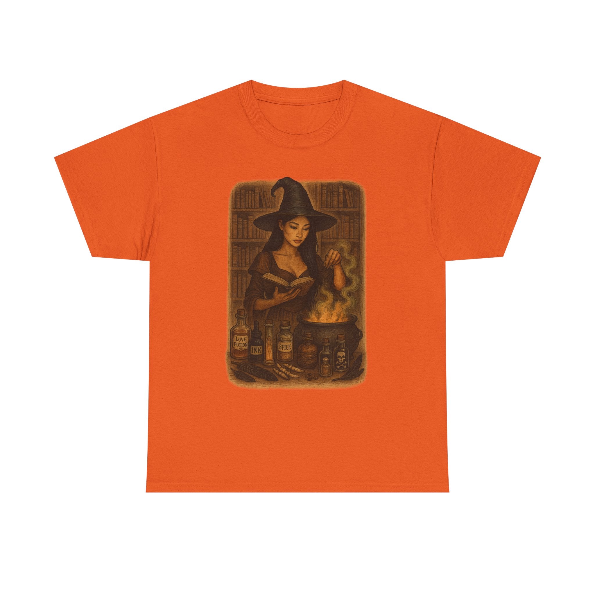 Witchy Cotton Tee - Spellbinding Character Shirt for Halloween, Dark Romance Book, Unique Graphic Tee
