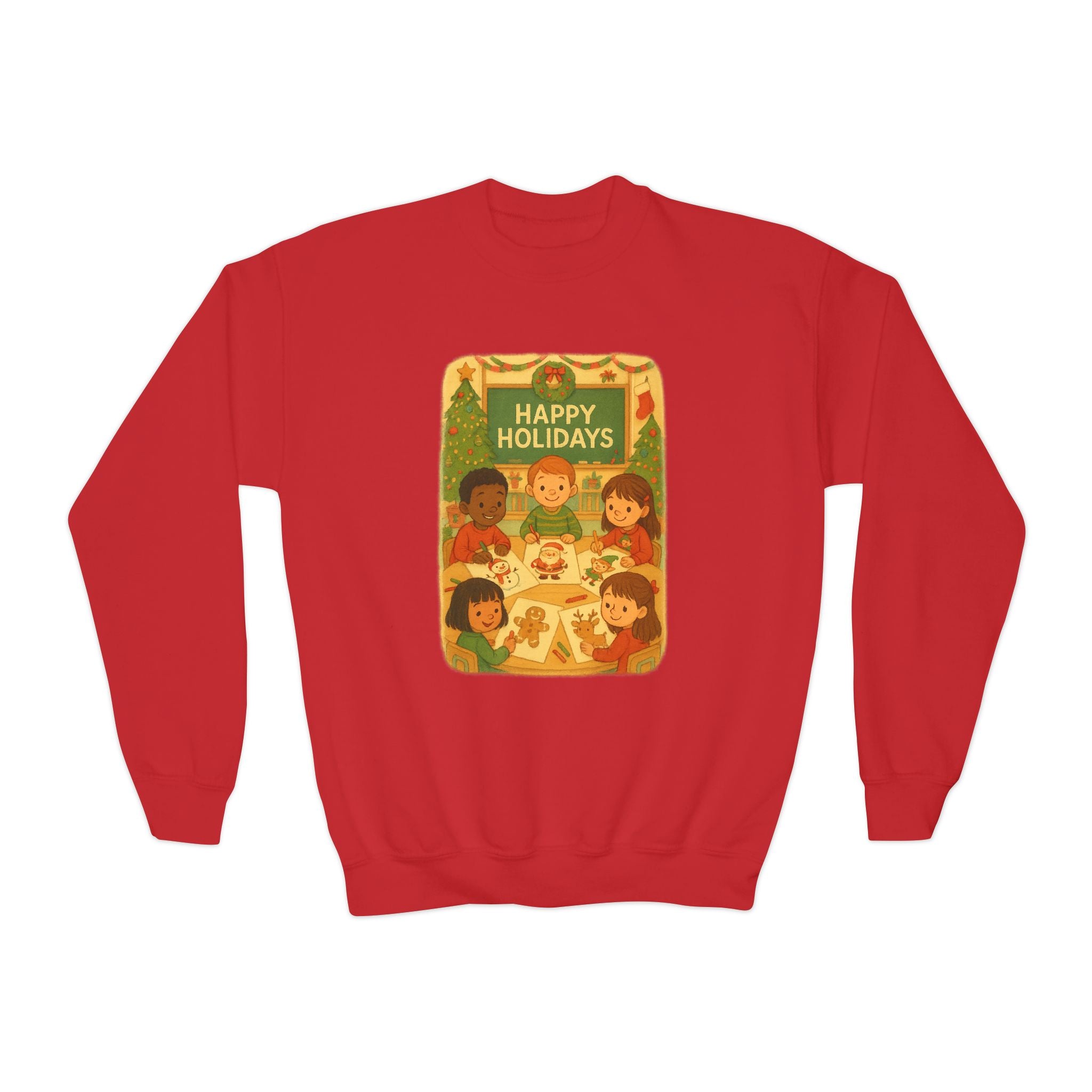 Happy Holidays School Festive Kids Sweatshirt
