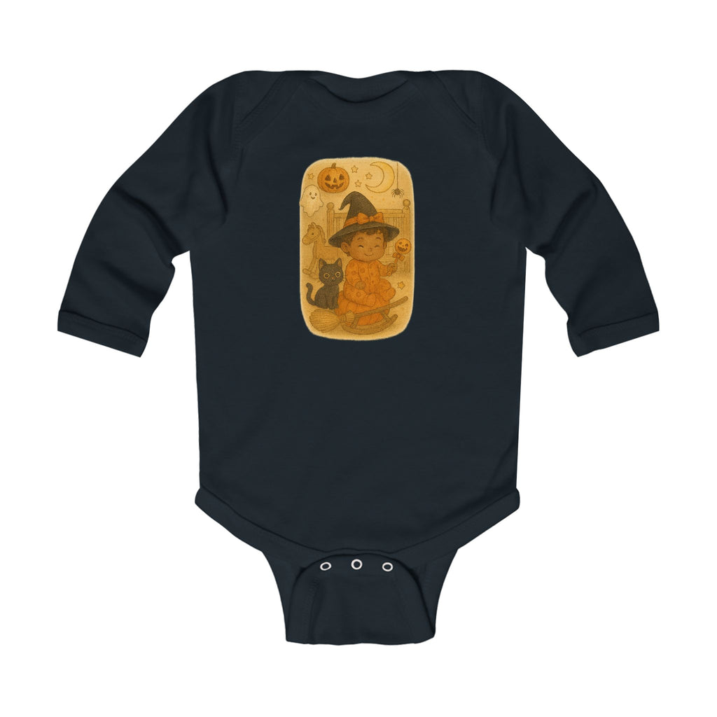 Adorable Halloween Infant Bodysuit, Cute Baby Outfit, Fall Baby Clothes, Witch Costume, Pumpkin Festivity Wear