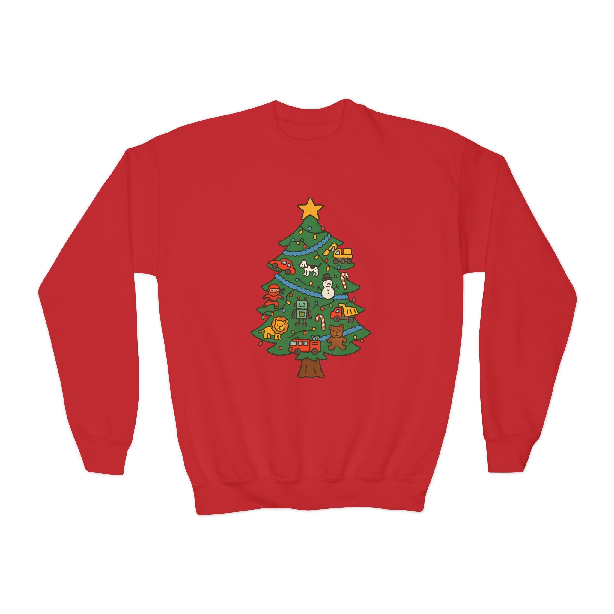 Christmas Holiday Tree Festive Boys Toys Kids Sweatshirt