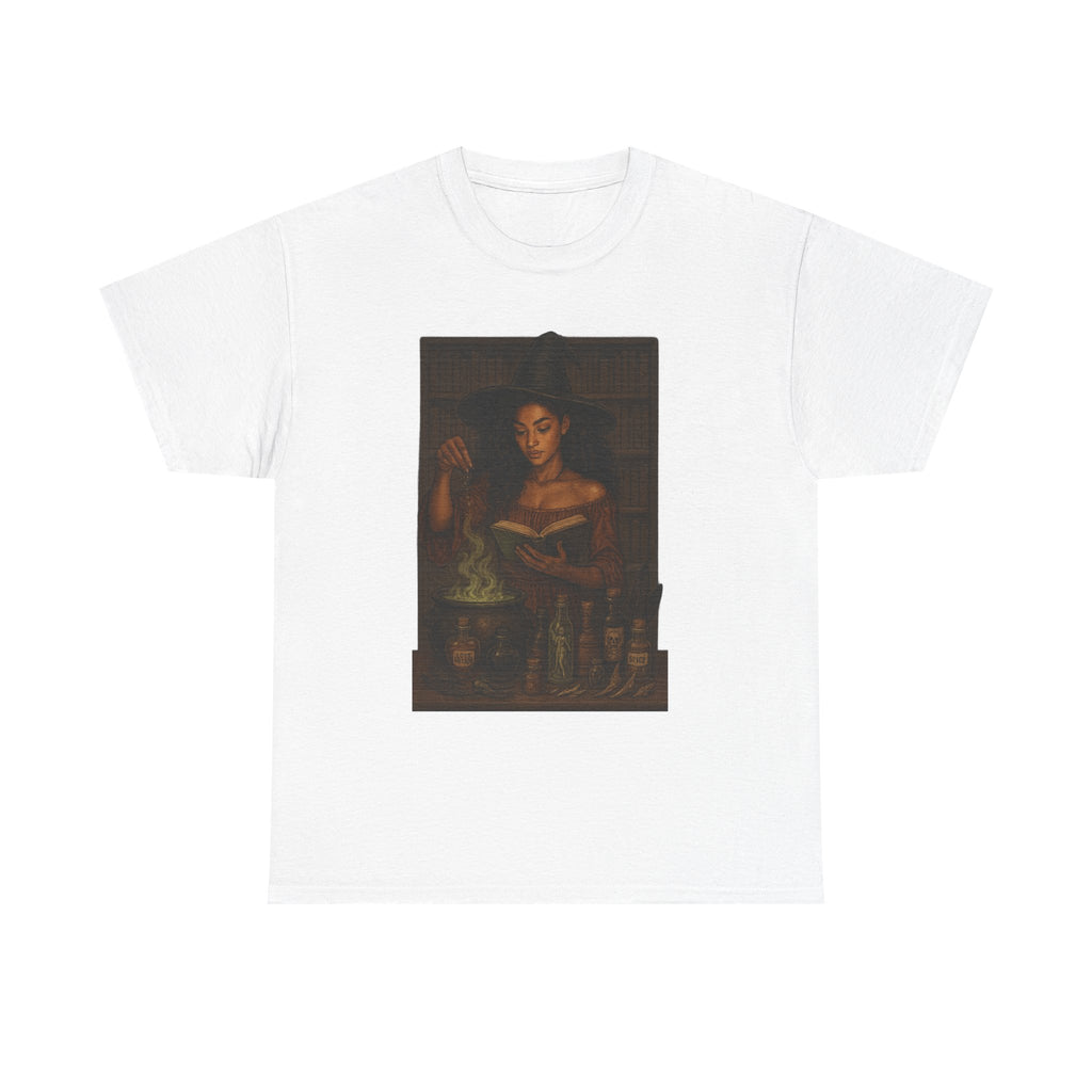 Alchemy-Themed Unisex Heavy Cotton Tee, Vintage Aesthetic Shirt, Dark Romance Book, Witchcraft Apparel