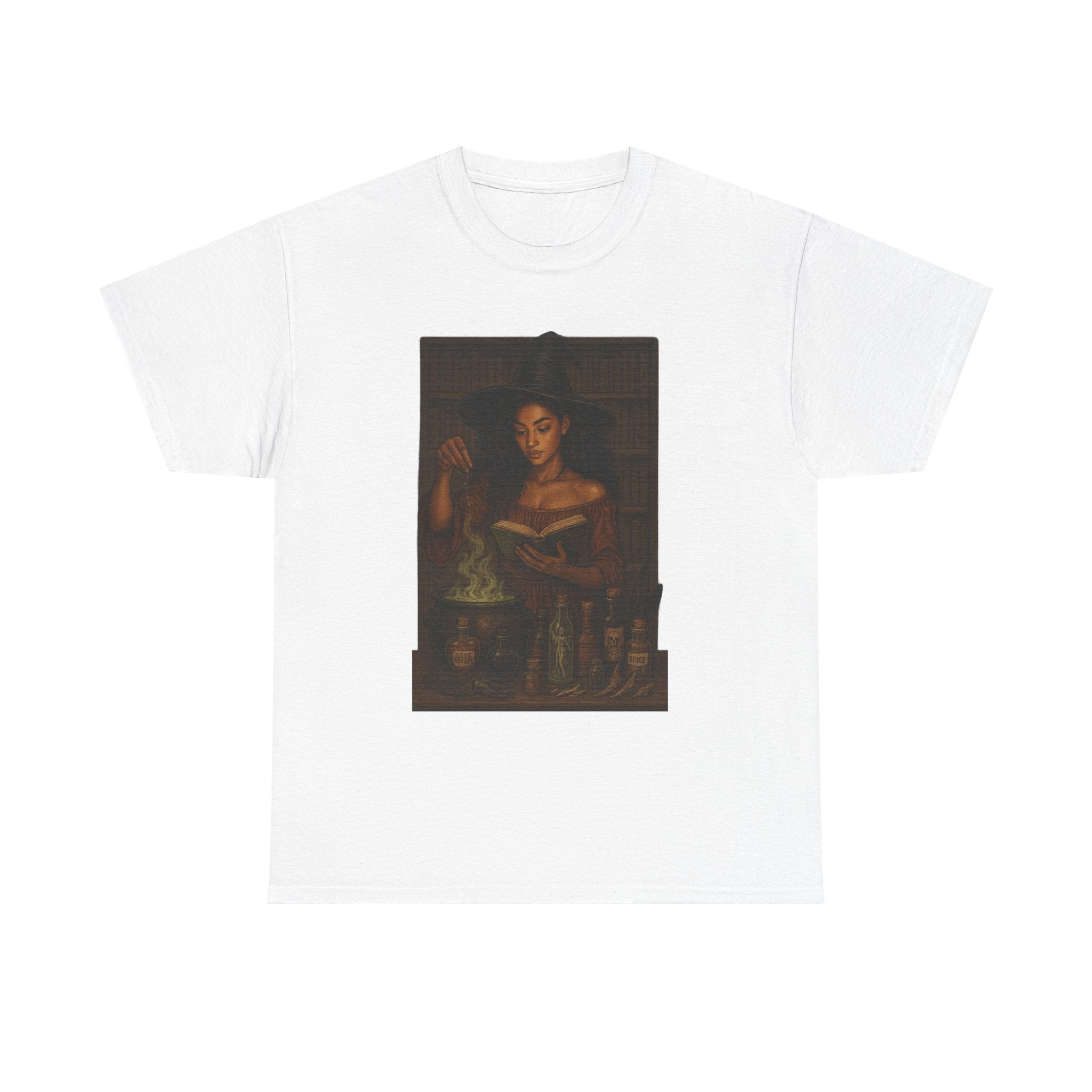 Alchemy-Themed Unisex Heavy Cotton Tee, Vintage Aesthetic Shirt, Dark Romance Book, Witchcraft Apparel