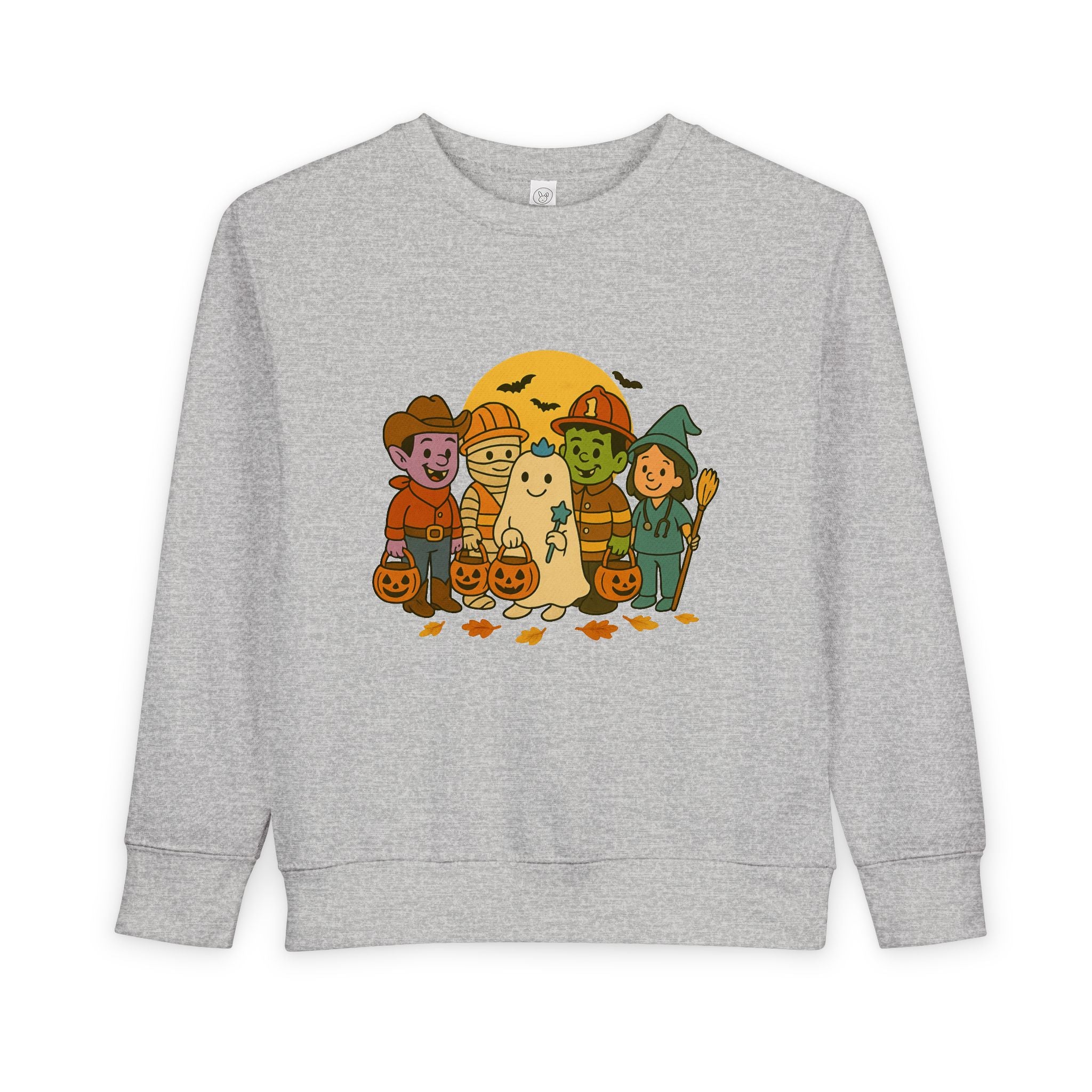 Toddler Halloween Sweatshirt, Cute Kids Ghost Design, Perfect for Pumpkin Picking