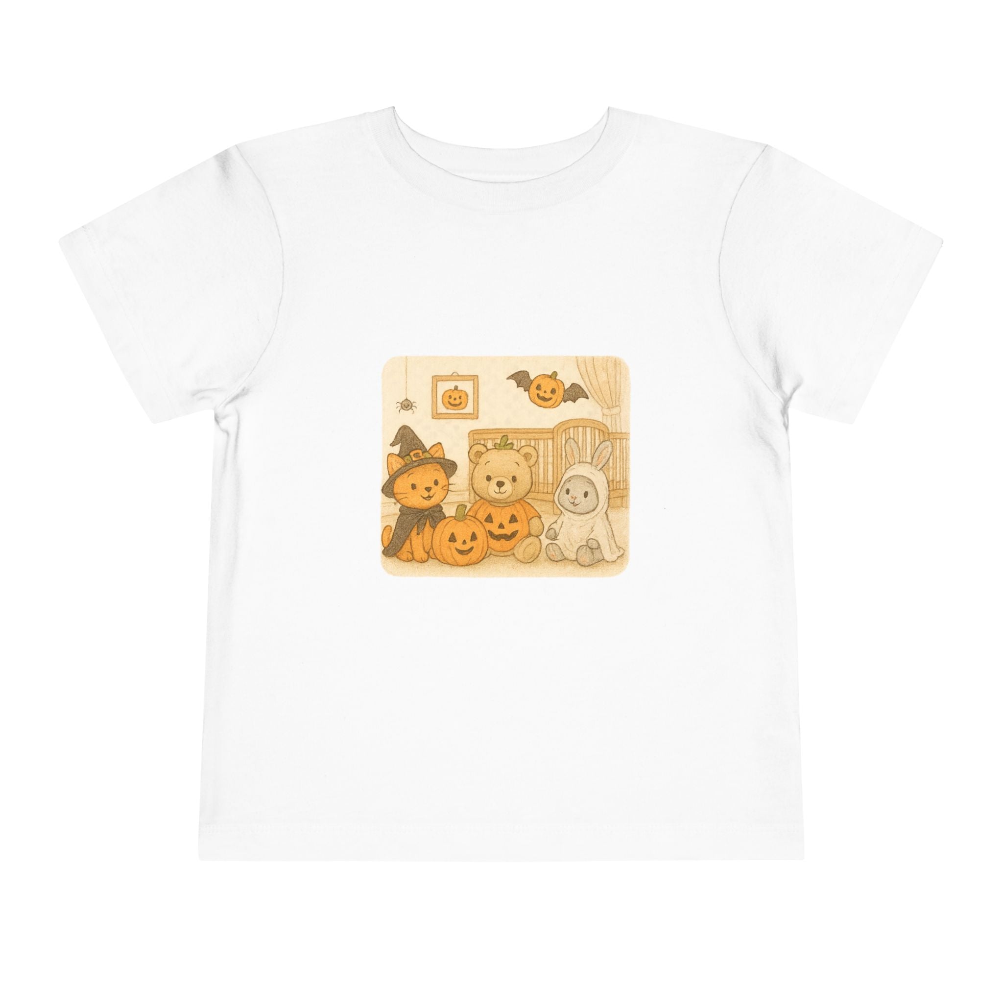 Adorable Halloween Toddler Tee, Cute Kids Halloween Shirt, Short Sleeve Tee, Fall Outfit,