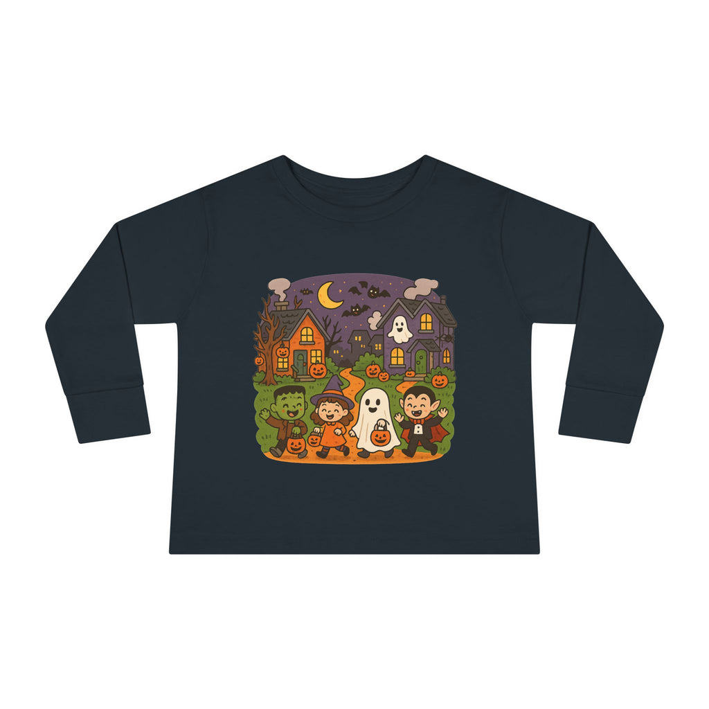 Halloween Toddler Long Sleeve Tee, Cute Kids Halloween Shirt, Fall Wardrobe Piece