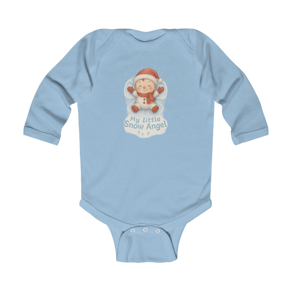 Infant Bodysuit - My little Snow Angel Holiday Winter Long Sleeve Onesie