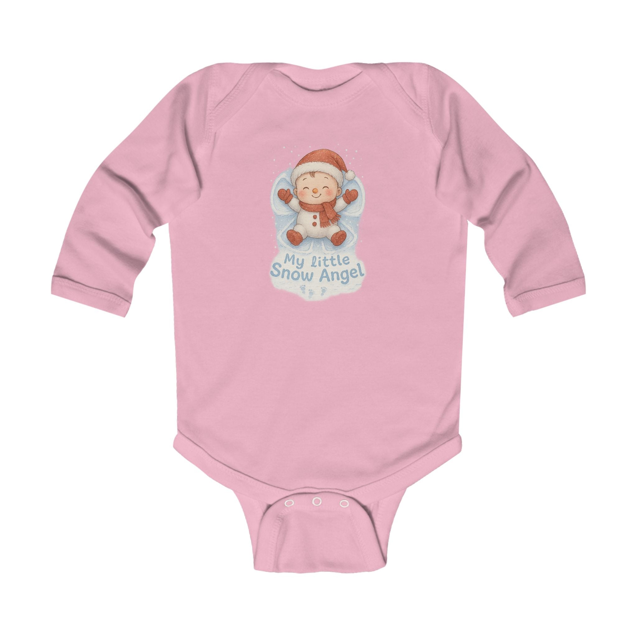 Infant Bodysuit - My little Snow Angel Holiday Winter Long Sleeve Onesie