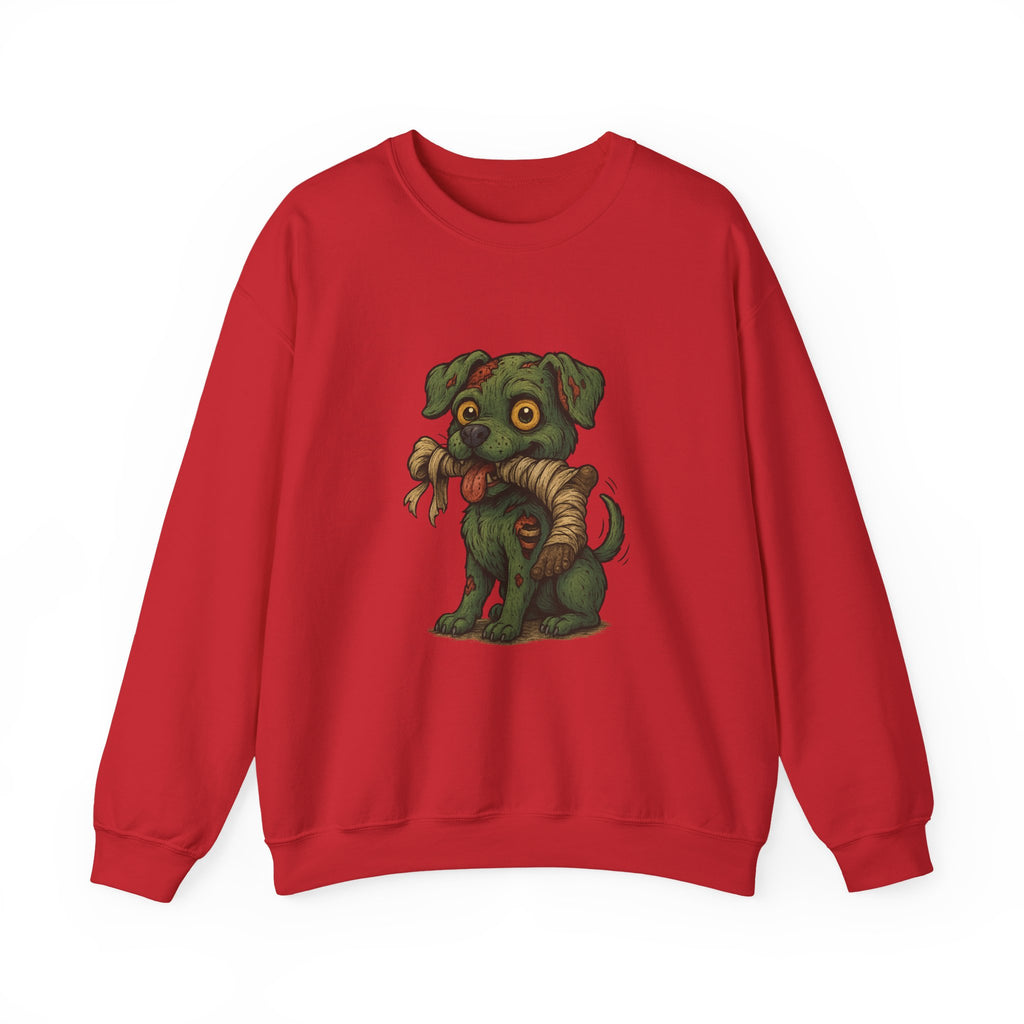 Zombie Pup Sweatshirt | Cute Dog Design, Animal Lover Gift, Warm Crewneck, Halloween Apparel, Cozy Casual Wear