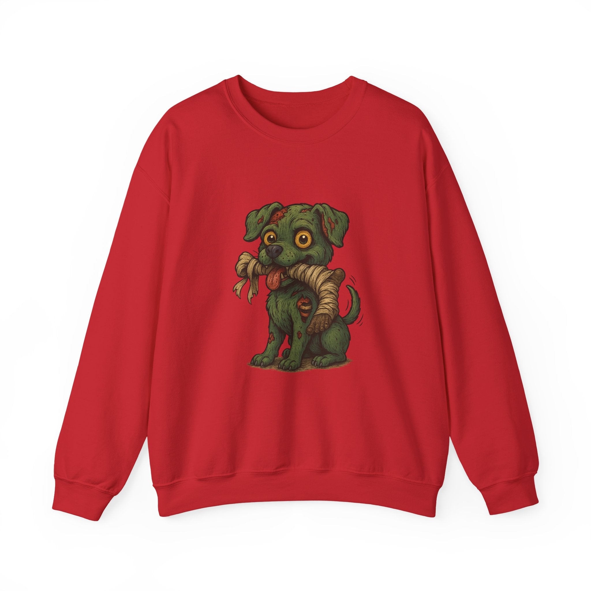Zombie Pup Sweatshirt | Cute Dog Design, Animal Lover Gift, Warm Crewneck, Halloween Apparel, Cozy Casual Wear