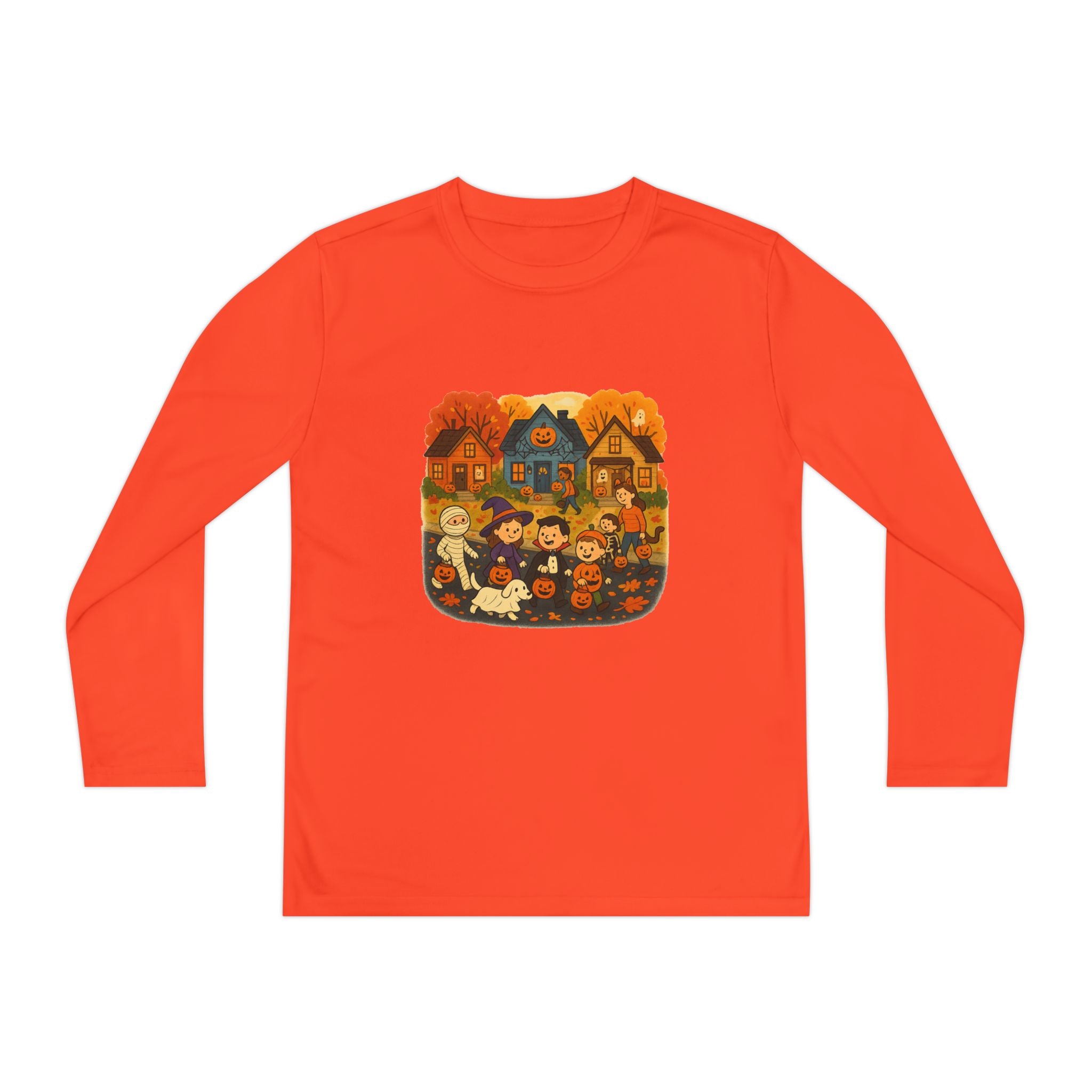 Autumn Family Fun Long Sleeve Tee, Cozy Kids Shirt, Fall Apparel, Halloween