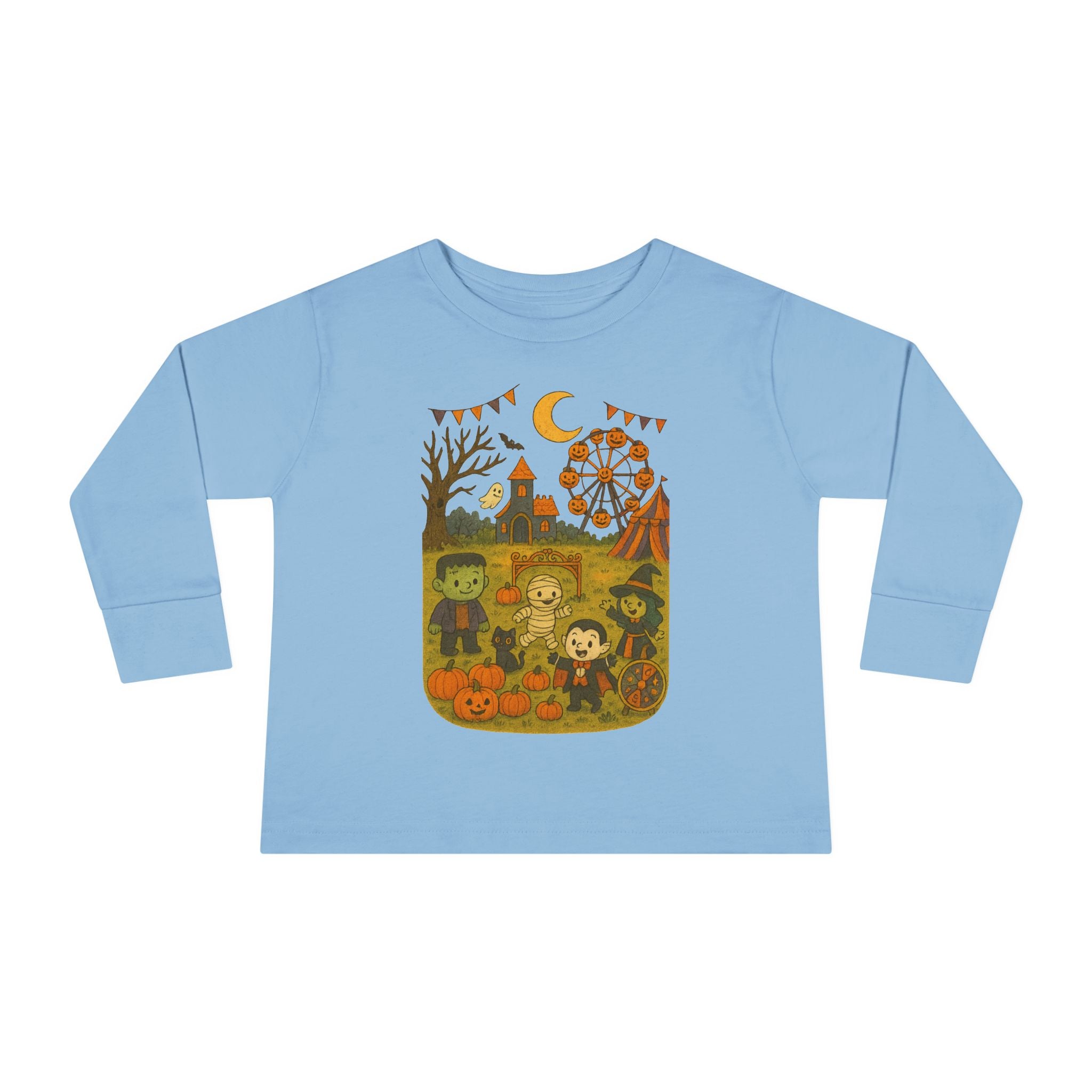 Toddler Halloween Long Sleeve Tee, Cute Toddler Shirt, Kids Fall Apparel, Halloween Outfit, Toddler Costume Top